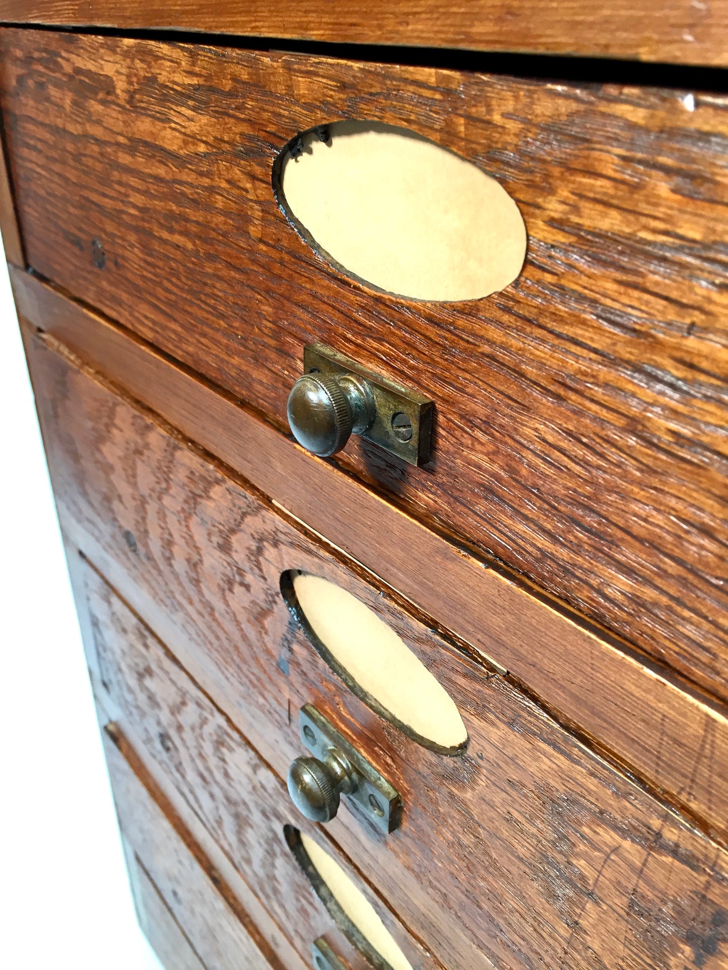 Antique Large Wooden Chest of Filing Drawers / Storage Box / Cabinet c.1930