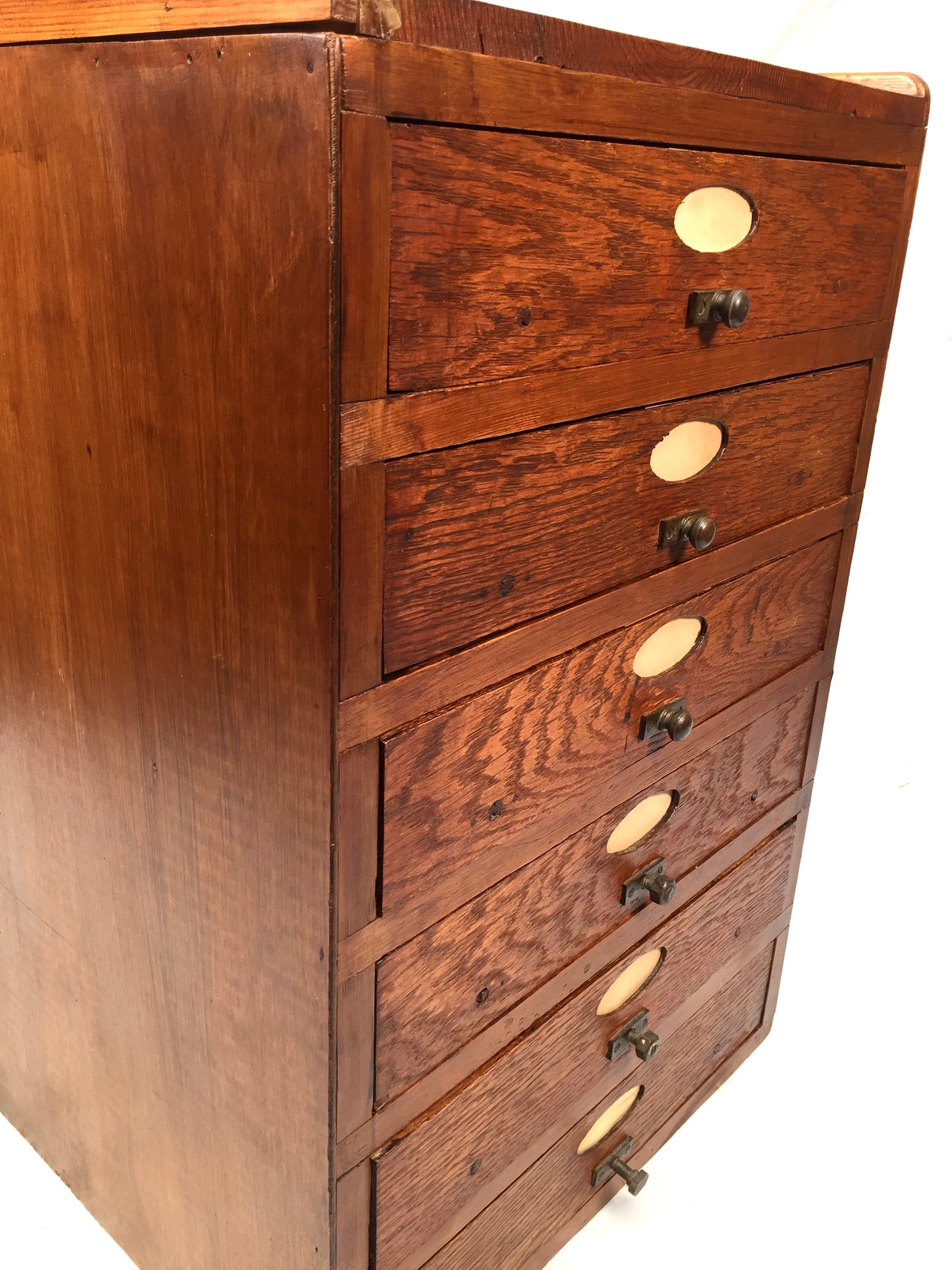 Antique Large Wooden Chest of Filing Drawers / Storage Box / Cabinet c.1930