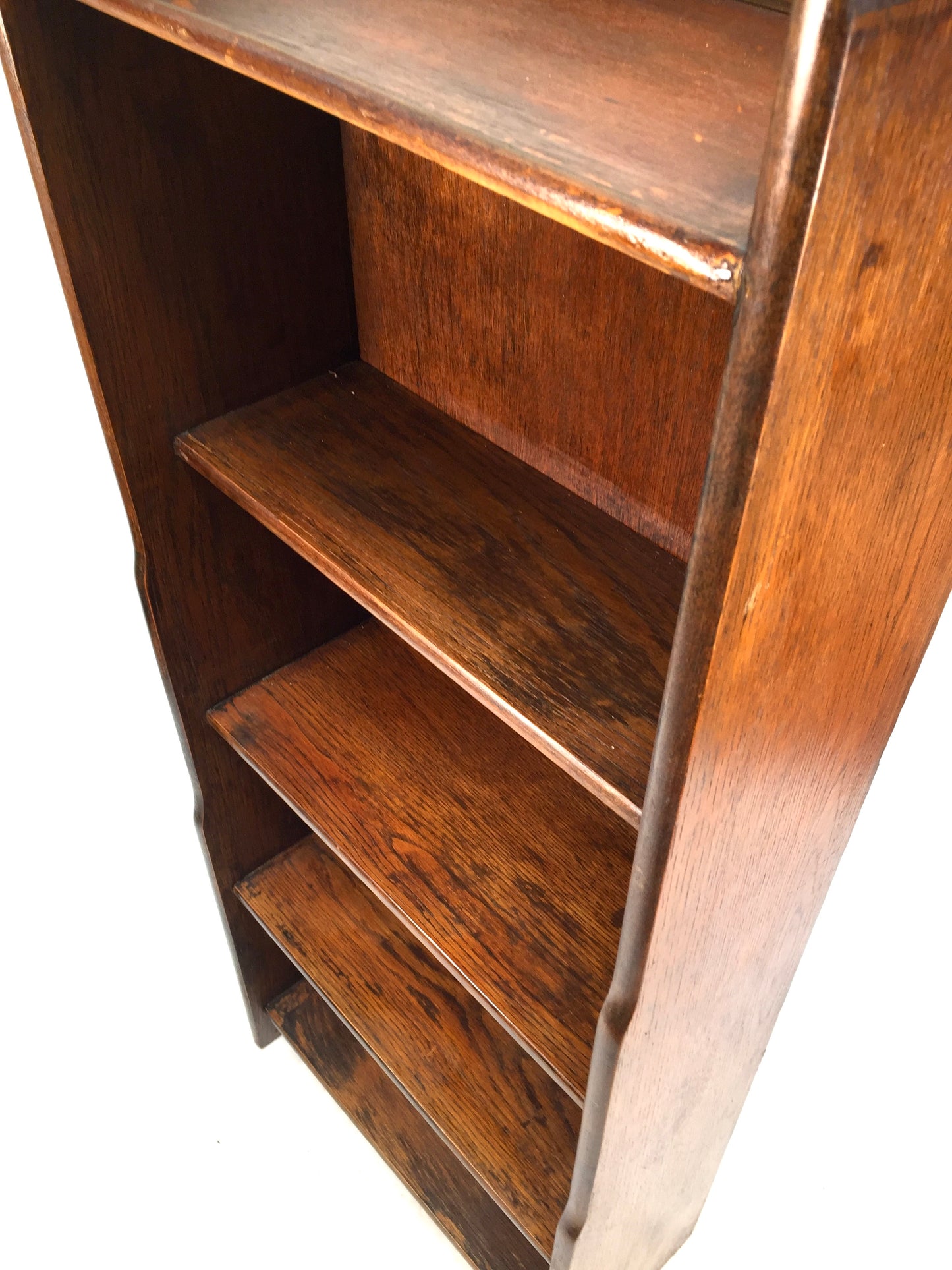 Antique Wooden 1950s Bookcase / Book Shelf / Display Rack / Freestanding
