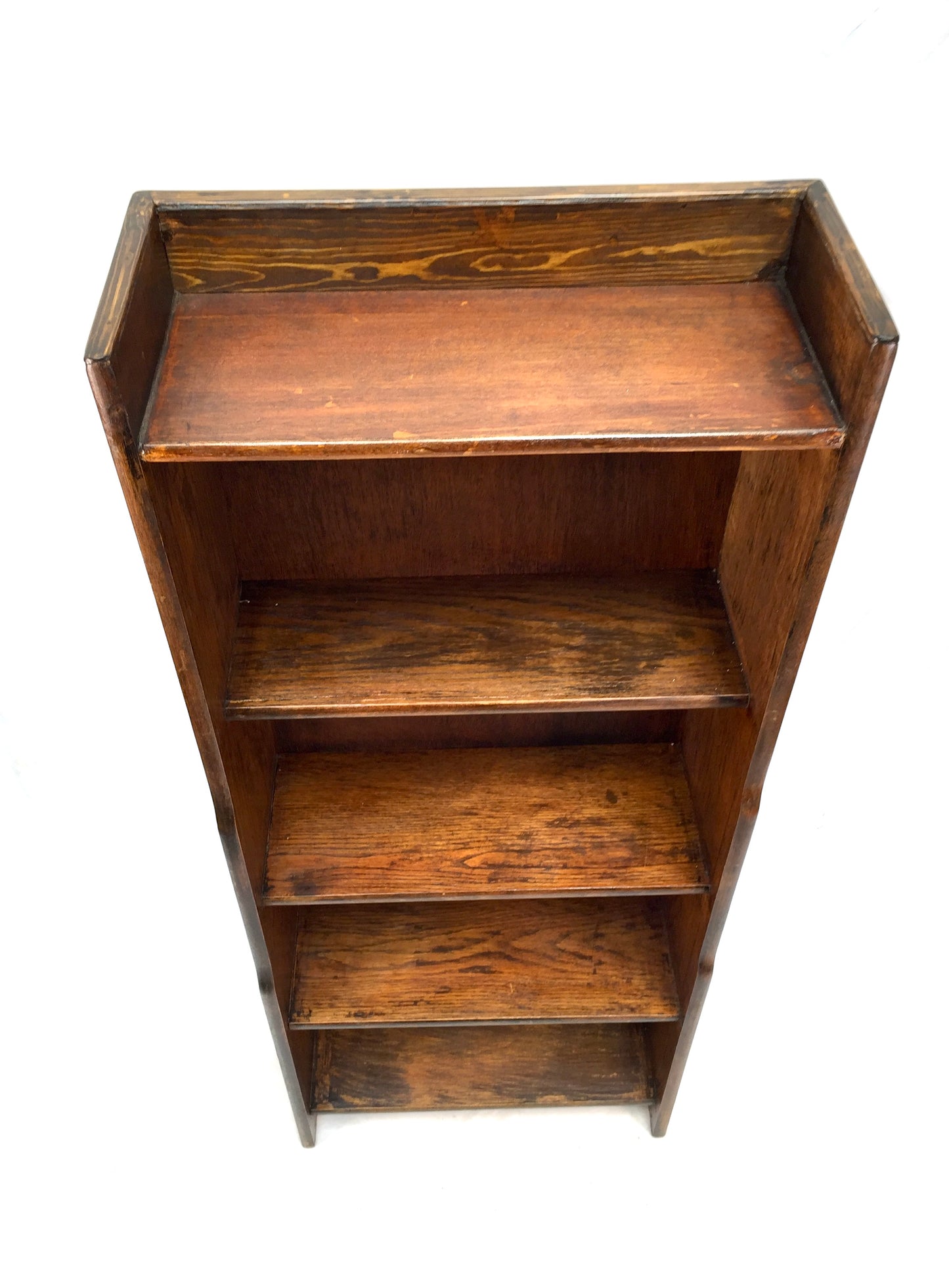 Antique Wooden 1950s Bookcase / Book Shelf / Display Rack / Freestanding