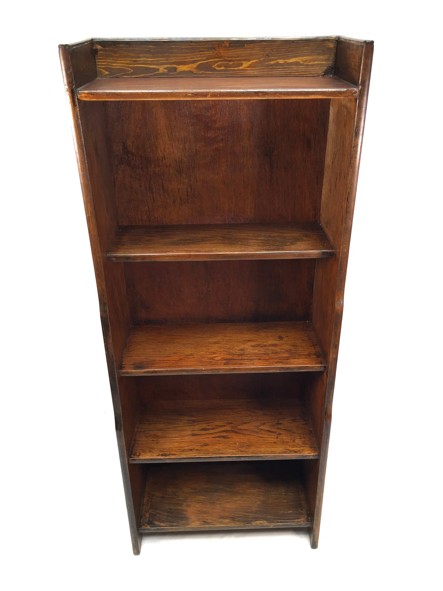 Antique Wooden 1950s Bookcase / Book Shelf / Display Rack / Freestanding