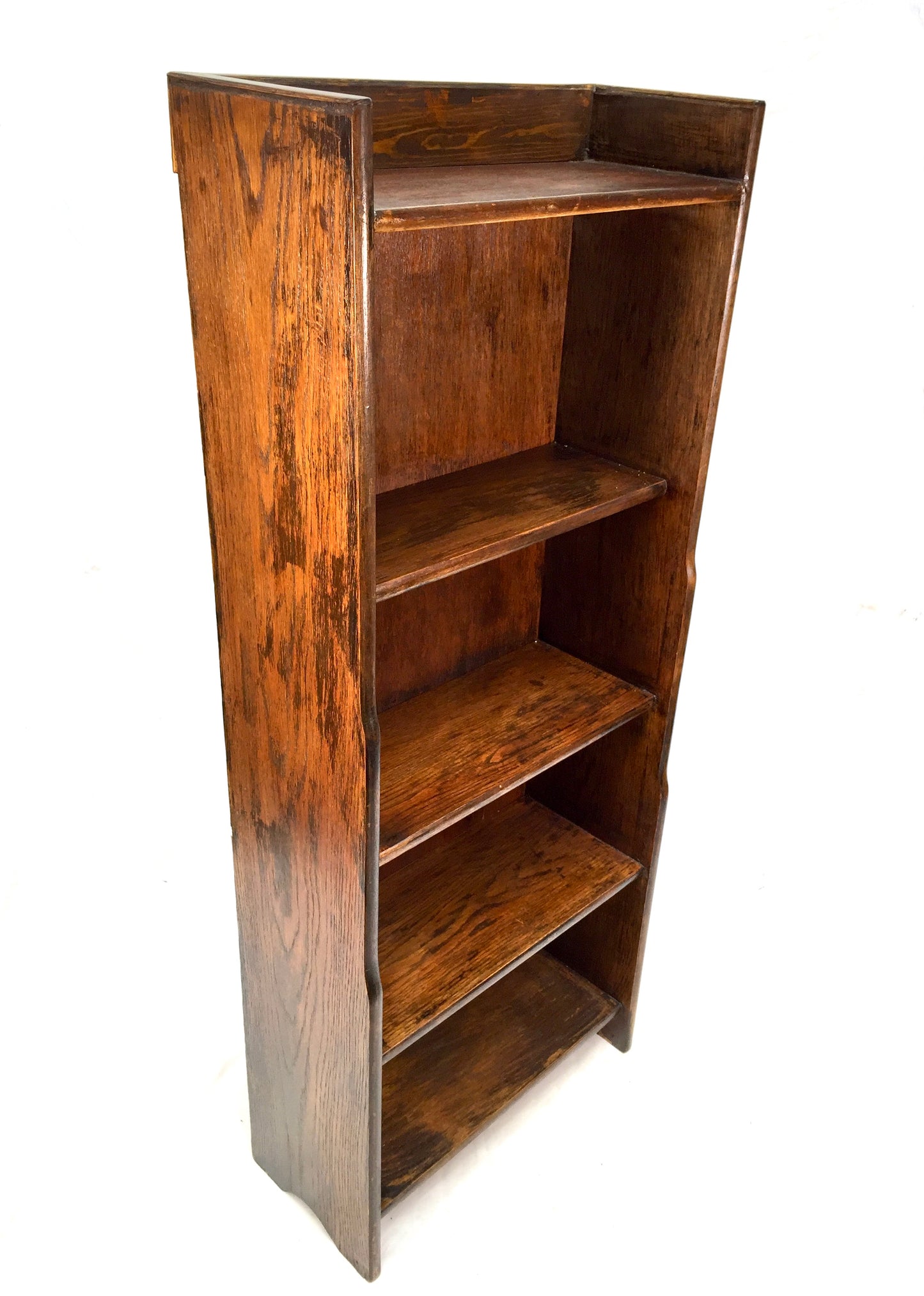 Antique Wooden 1950s Bookcase / Book Shelf / Display Rack / Freestanding