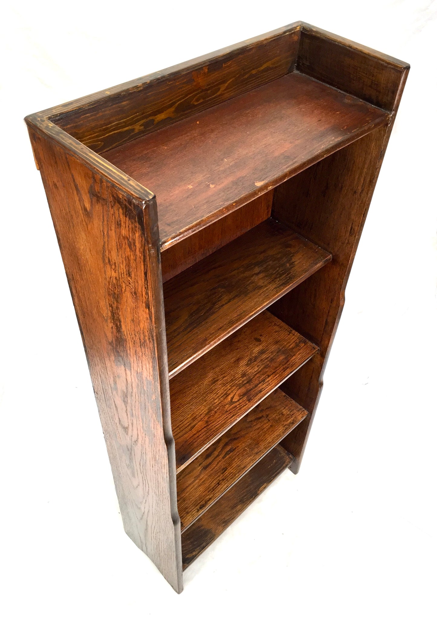 Antique Wooden 1950s Bookcase / Book Shelf / Display Rack / Freestanding