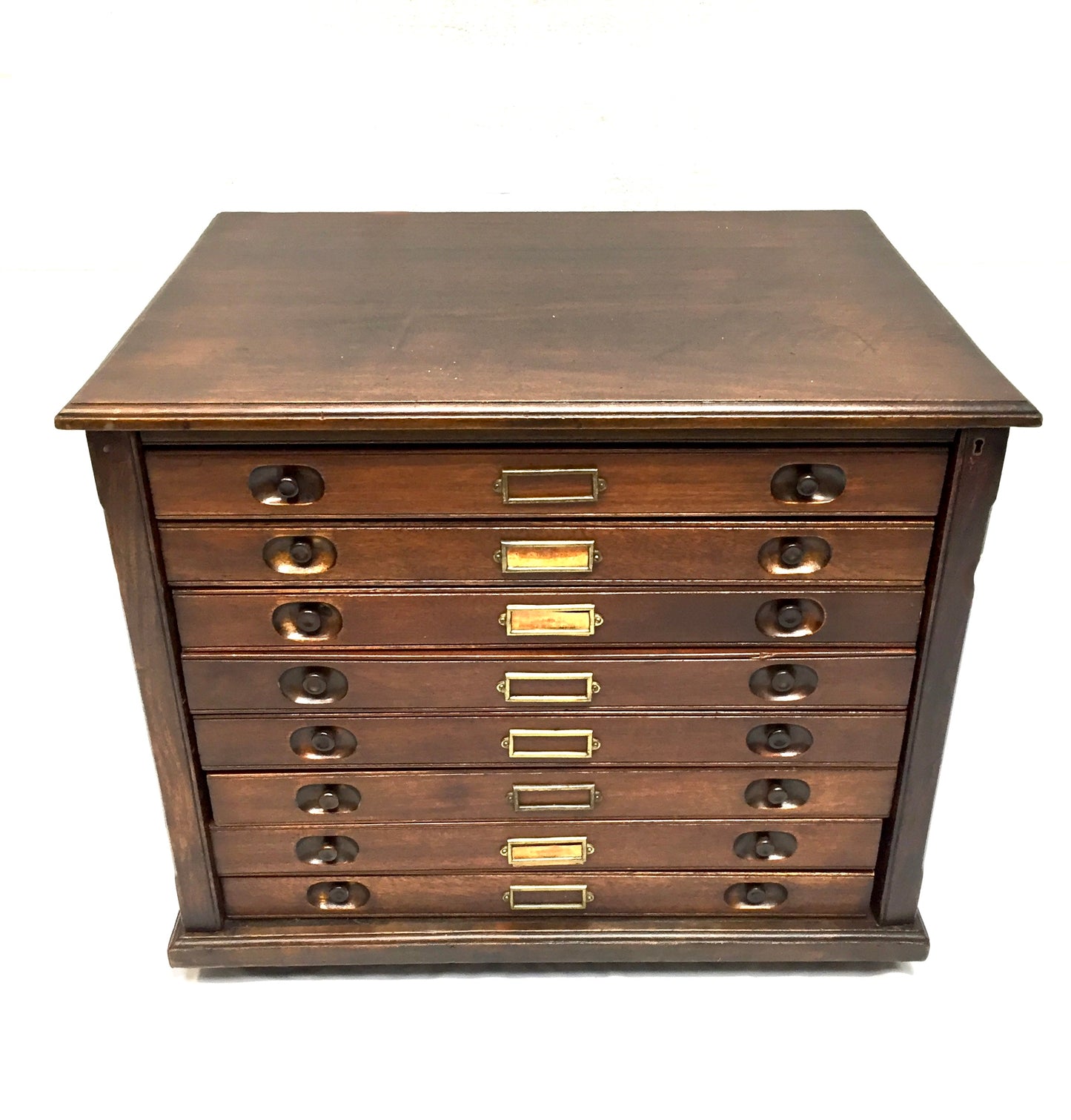 Antique Wooden Architects Plan Chest of Drawers / Museum Collectors Cabinet 1900