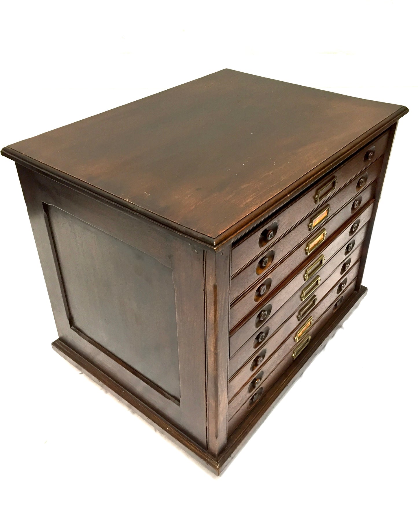 Antique Wooden Architects Plan Chest of Drawers / Museum Collectors Cabinet 1900