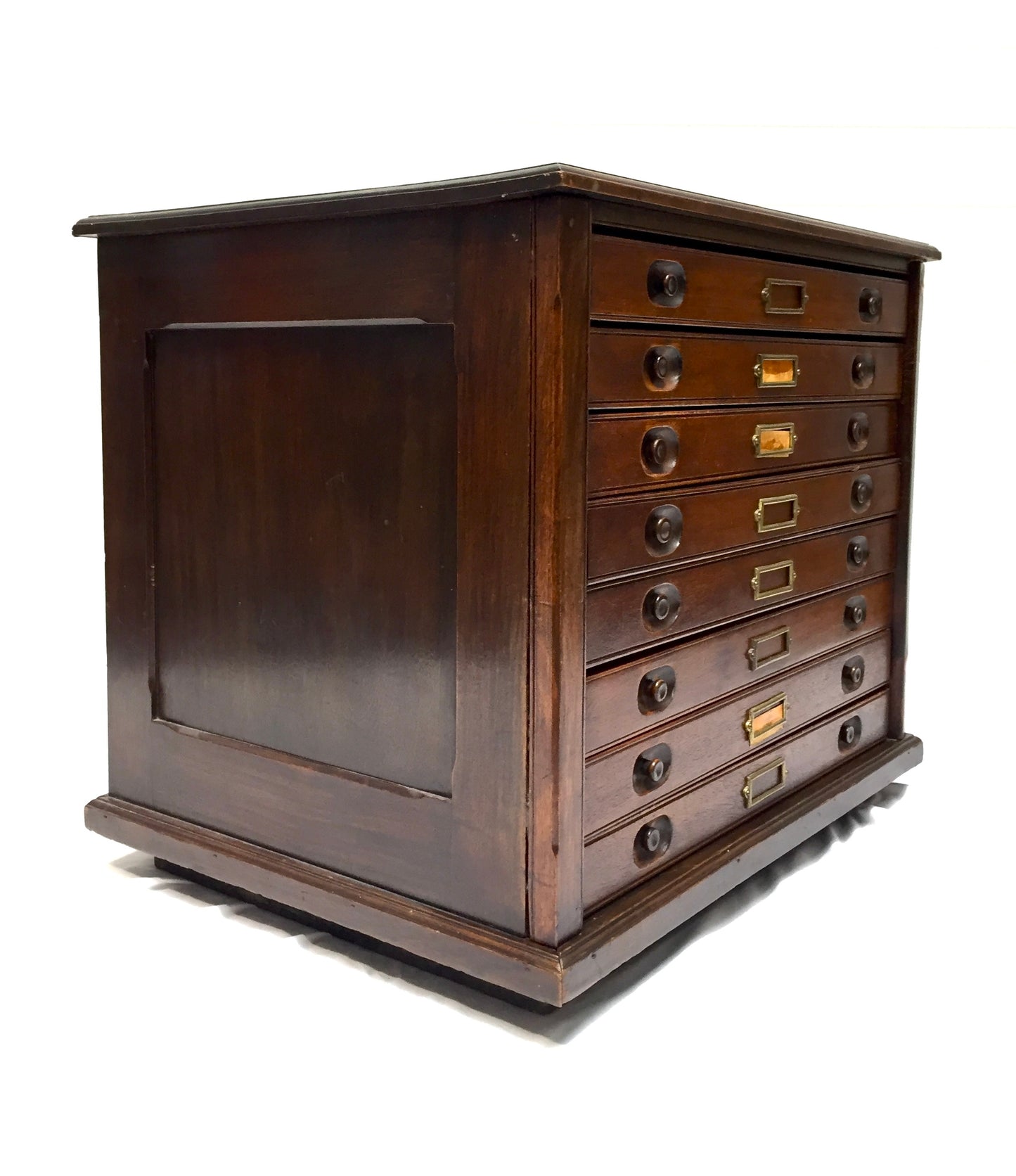 Antique Wooden Architects Plan Chest of Drawers / Museum Collectors Cabinet 1900