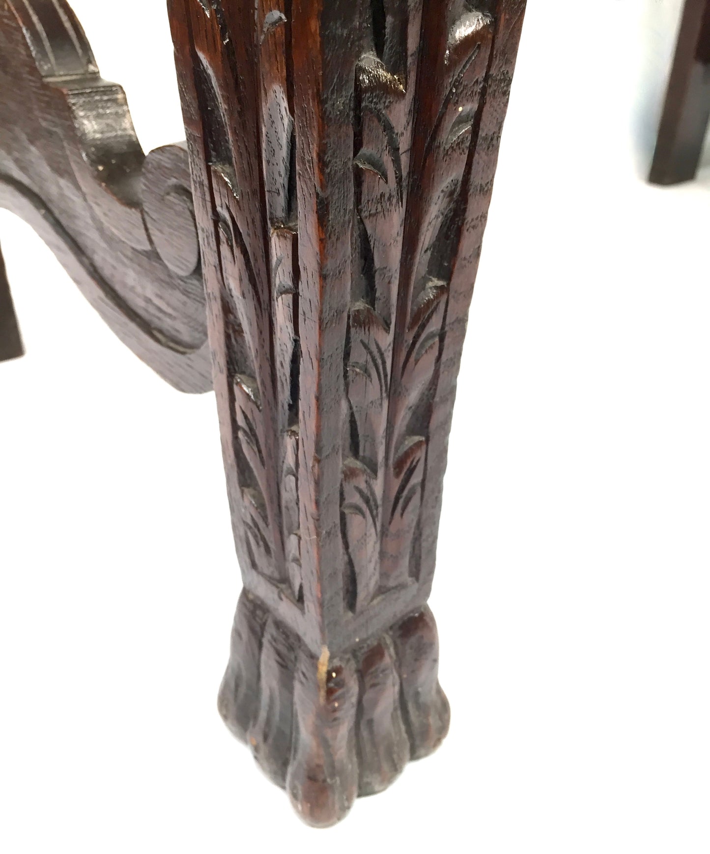 Antique 19th Century Carved Wooden Oak Green Man Table Sideboard & Drawer c.1890