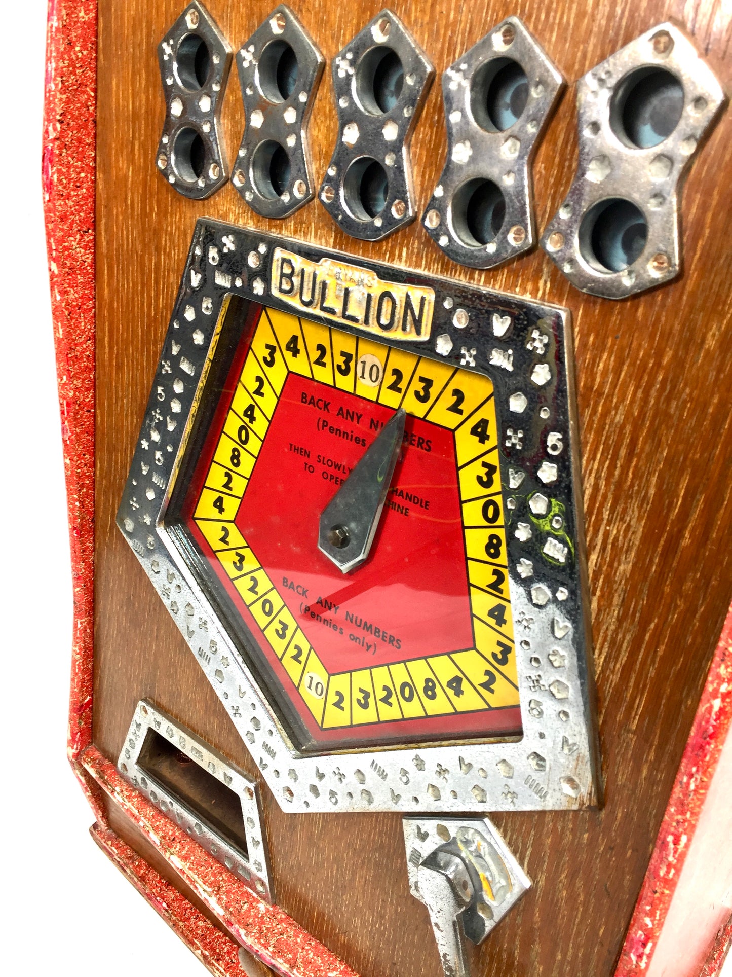 Antique 1960s Bryan's "Bullion" Penny Arcade Machine 20th Century Working Order