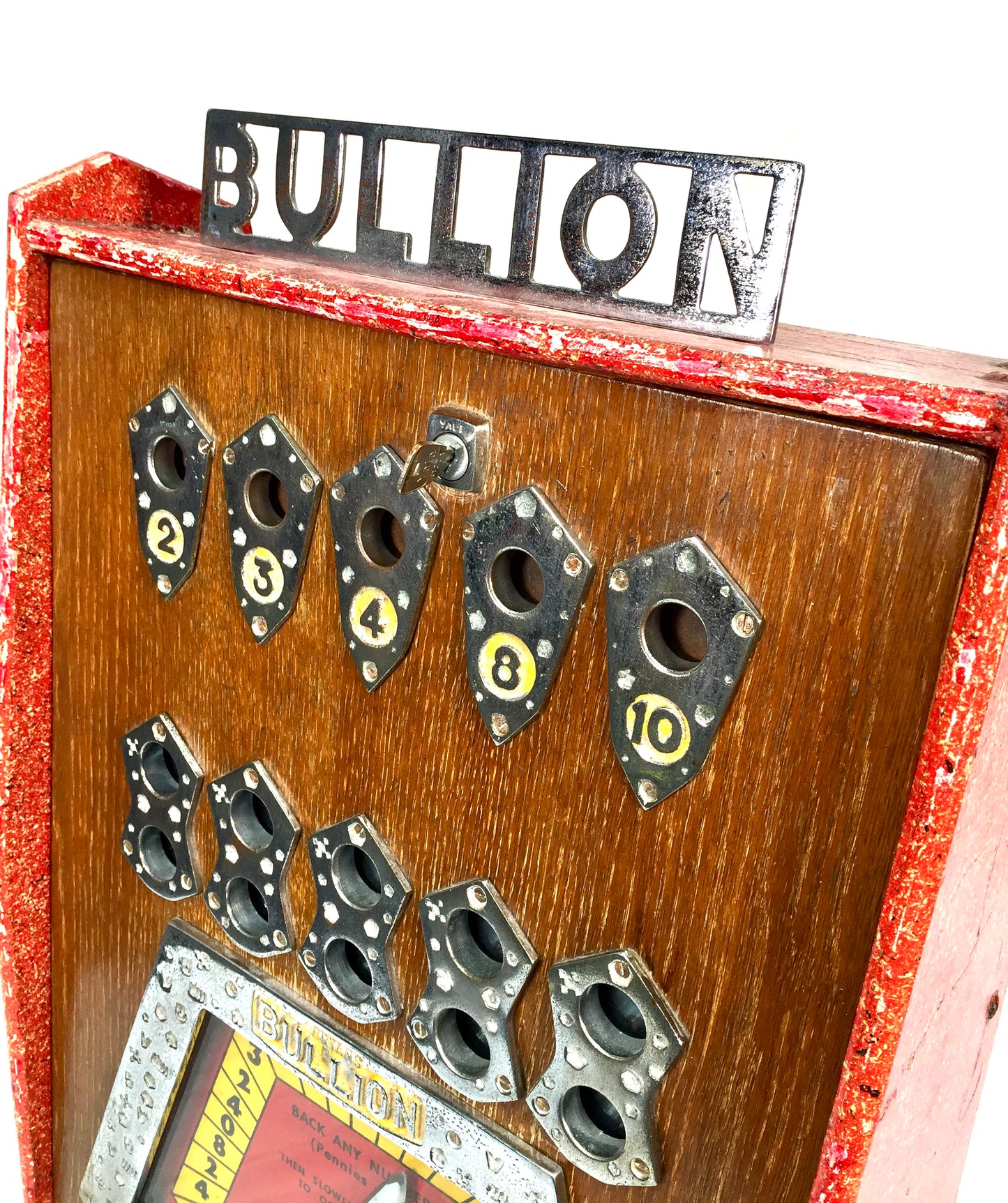 Antique 1960s Bryan's "Bullion" Penny Arcade Machine 20th Century Working Order