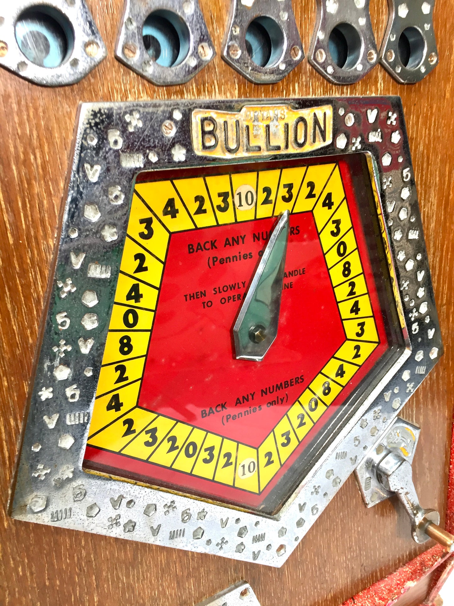 Antique 1960s Bryan's "Bullion" Penny Arcade Machine 20th Century Working Order
