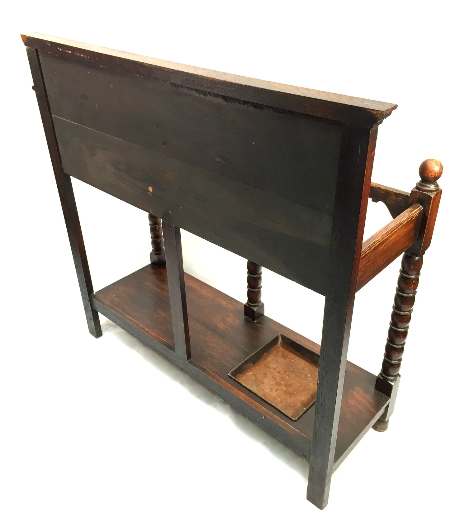 Antique Country House Oak Wooden Stick / Umbrella Stand / Entrance Hall c.1900
