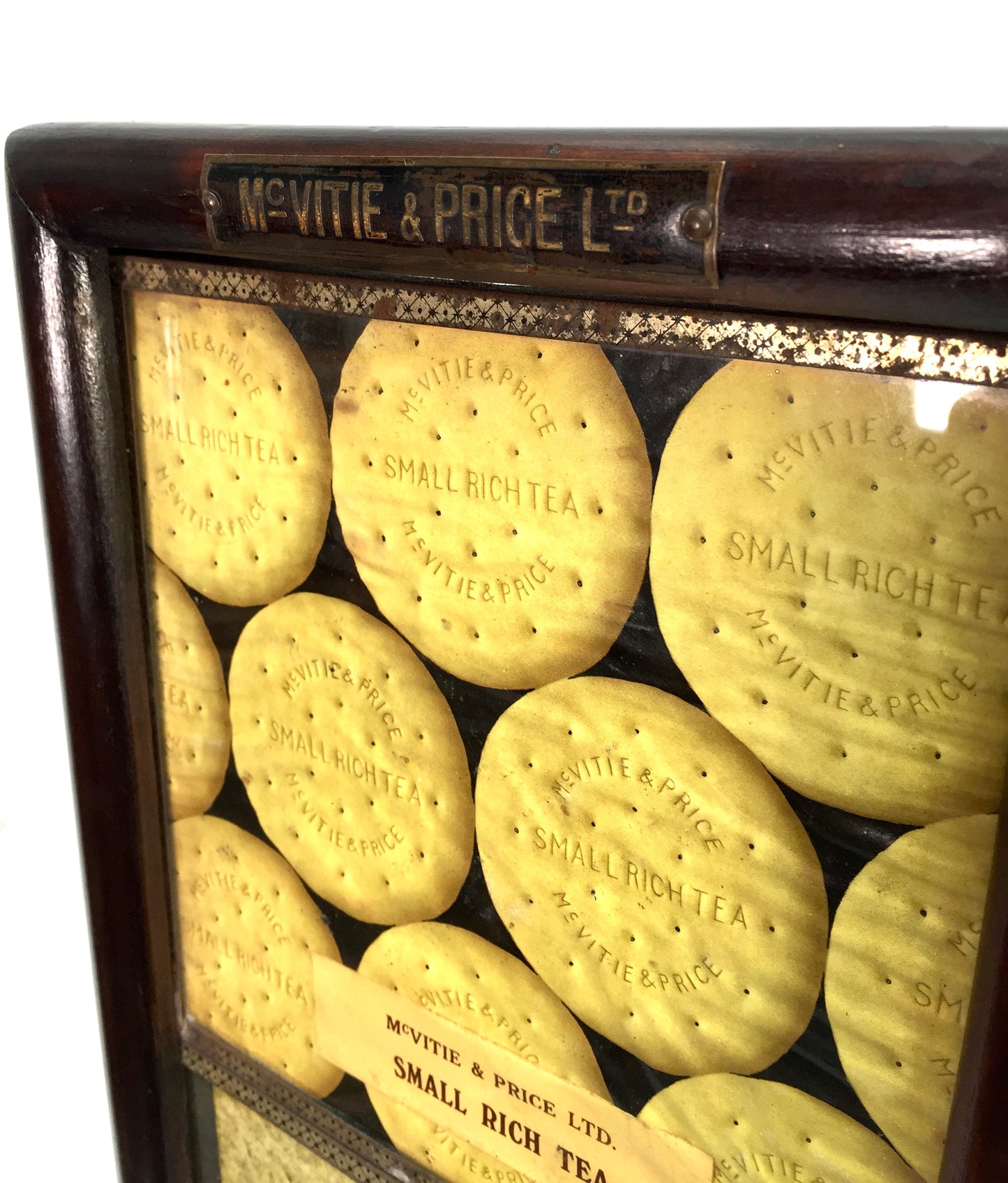 Antique Advertising - Mcvitie &amp; Price Biscuit Shop Display Framed Sign c.1920