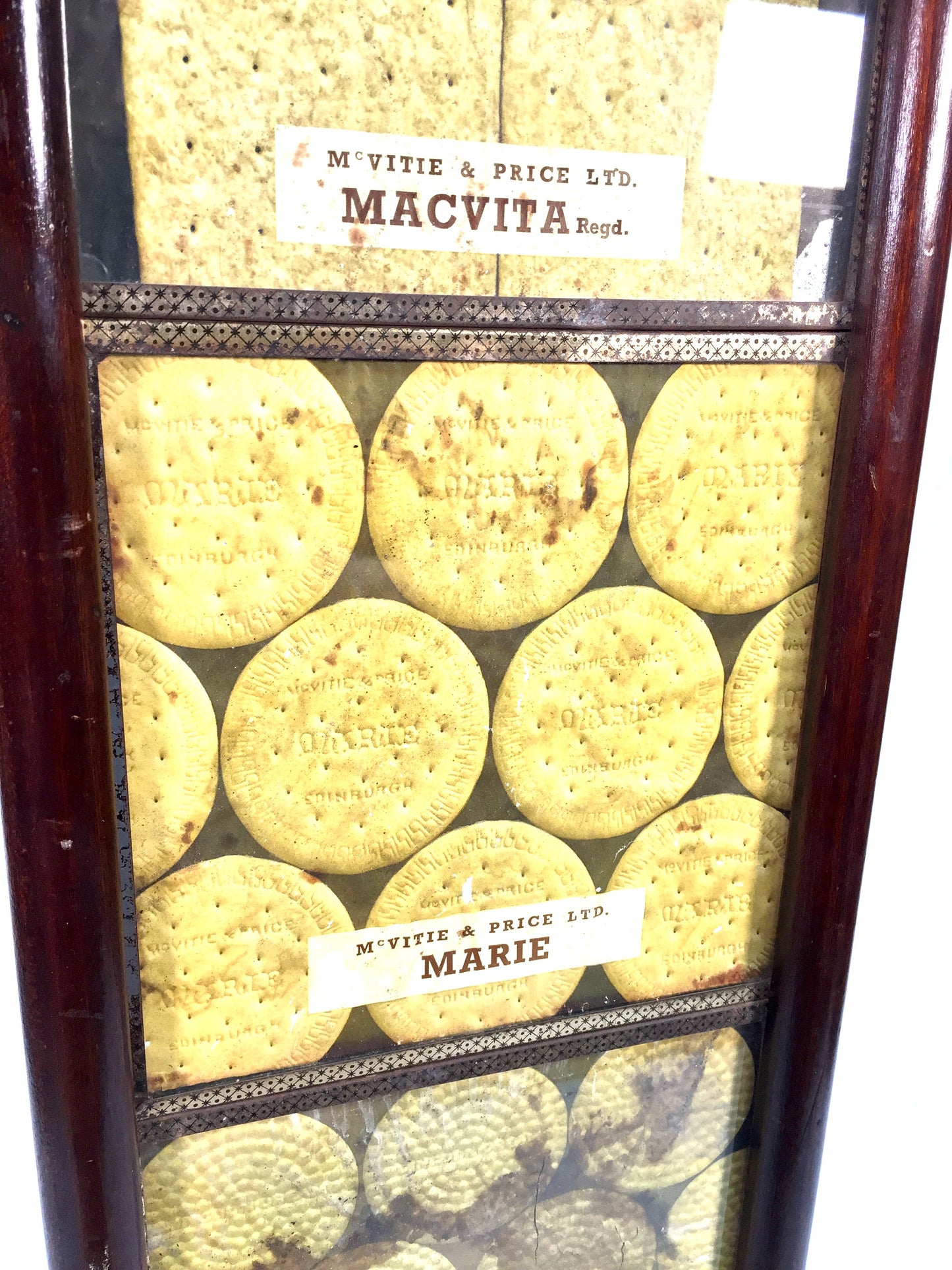 Antique Advertising - Mcvitie &amp; Price Biscuit Shop Display Framed Sign c.1920