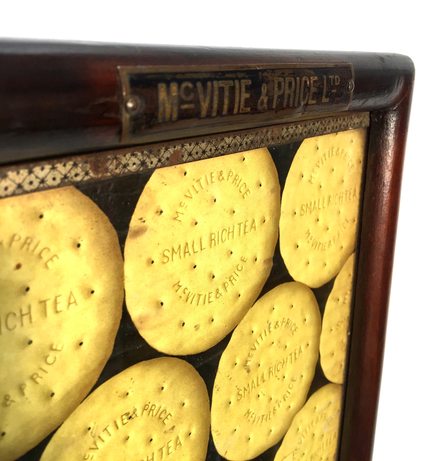 Antique Advertising - Mcvitie &amp; Price Biscuit Shop Display Framed Sign c.1920