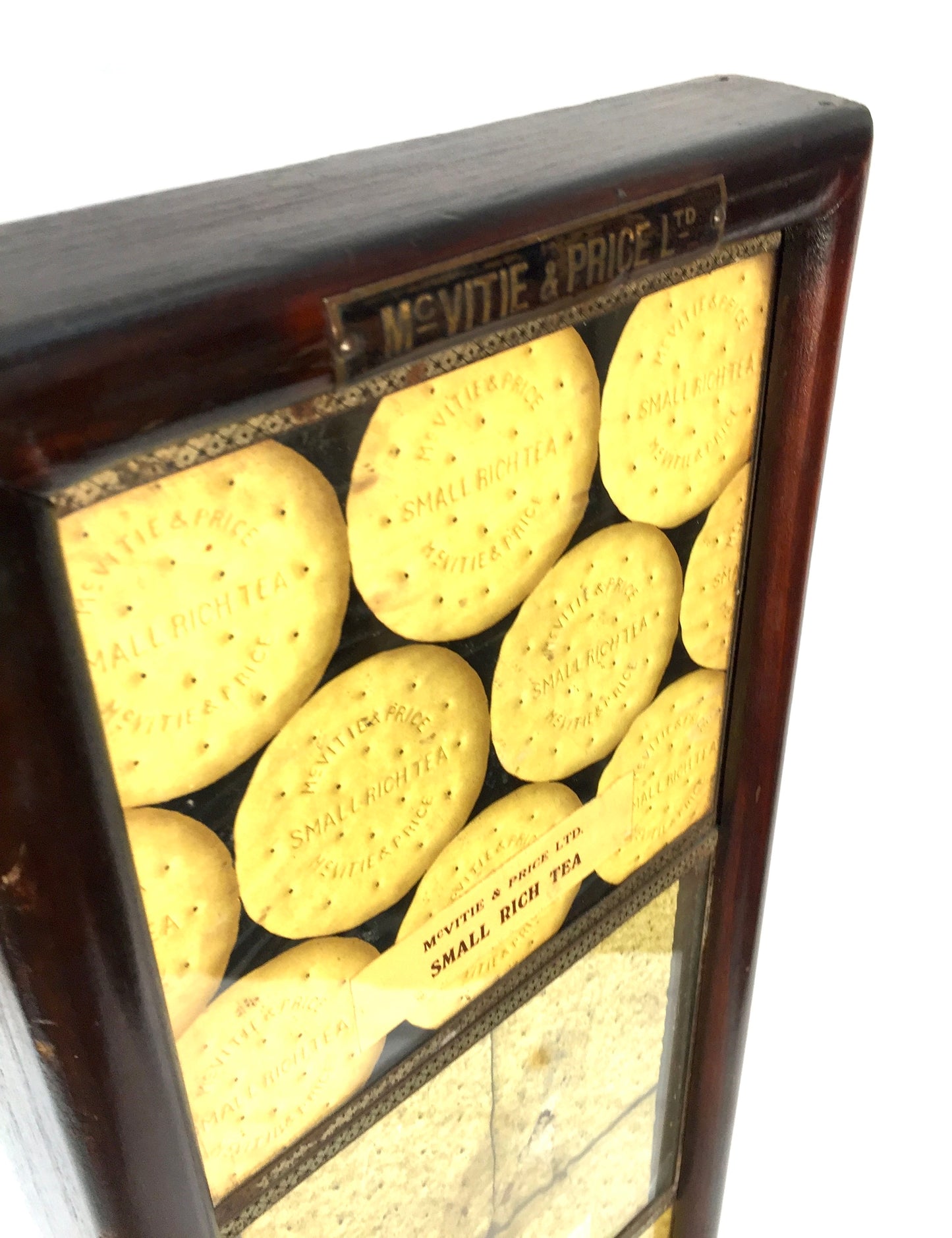 Antique Advertising - Mcvitie &amp; Price Biscuit Shop Display Framed Sign c.1920