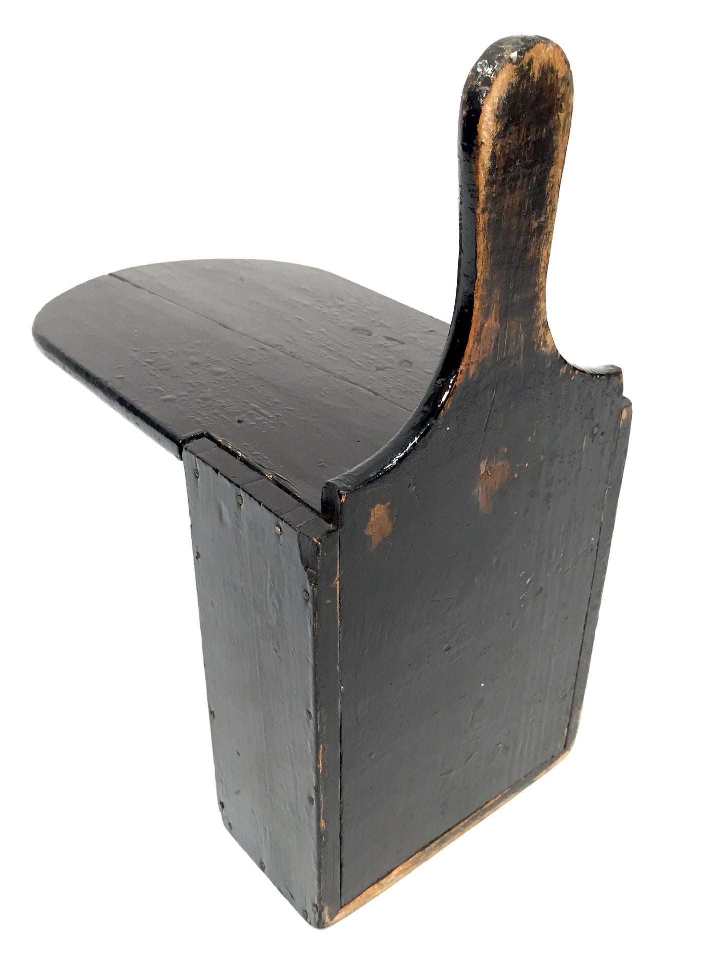 Antique Wooden St. Vincent de Paul Church Used Handled Collection Money Box 1900