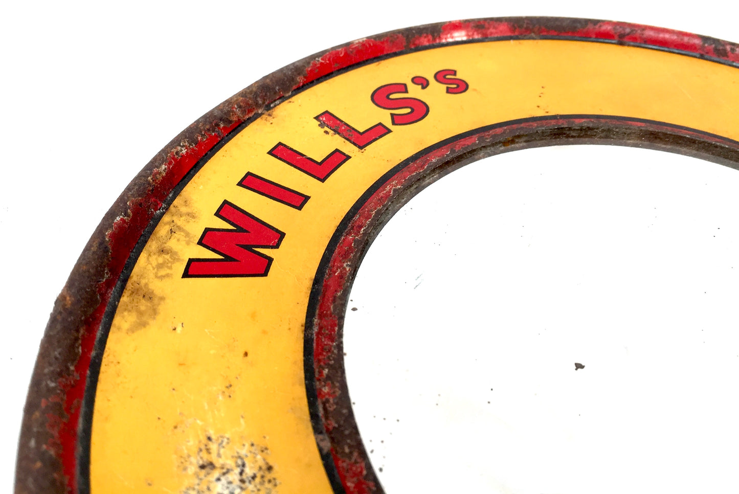 Antique Advertising - Wills's Gold Flake Cigarettes Circle Round Mirror Sign