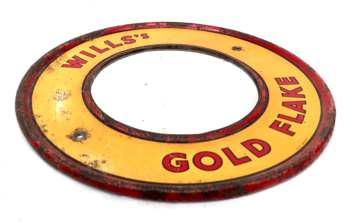 Antique Advertising - Wills's Gold Flake Cigarettes Circle Round Mirror Sign