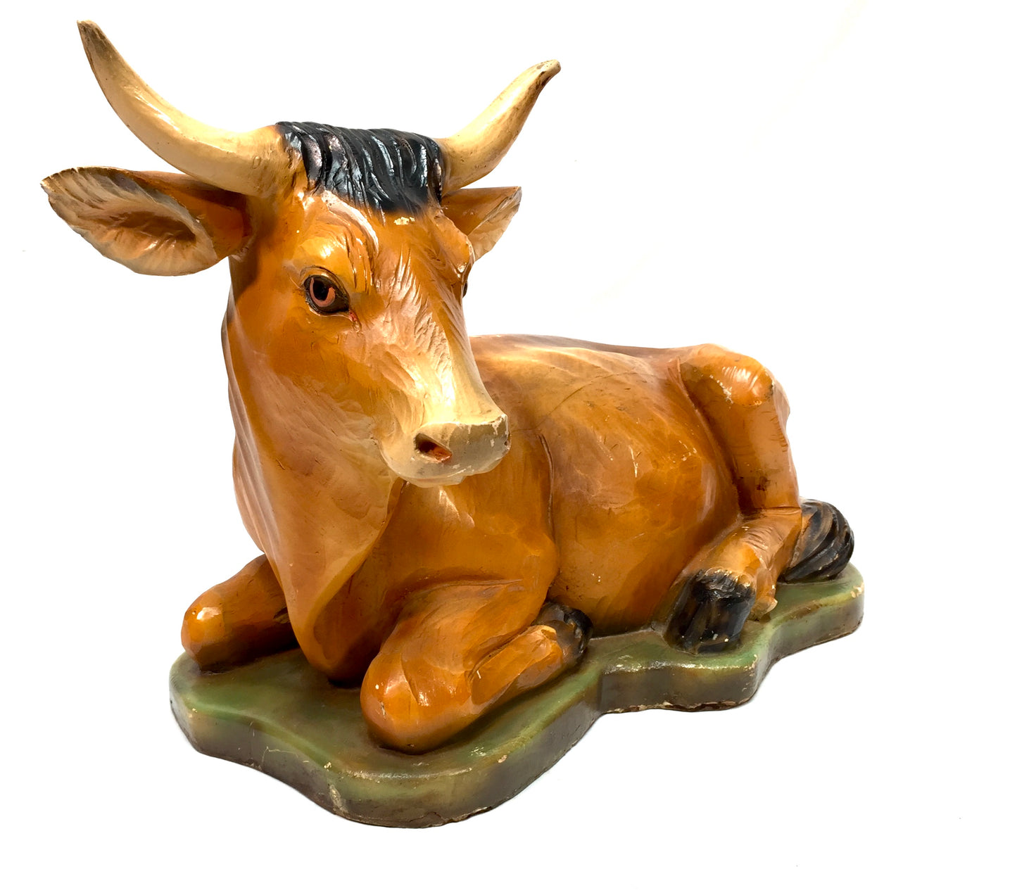 Antique Advertising - Large Fibreglass Butchers Shop Window Cow Mid 20th Century