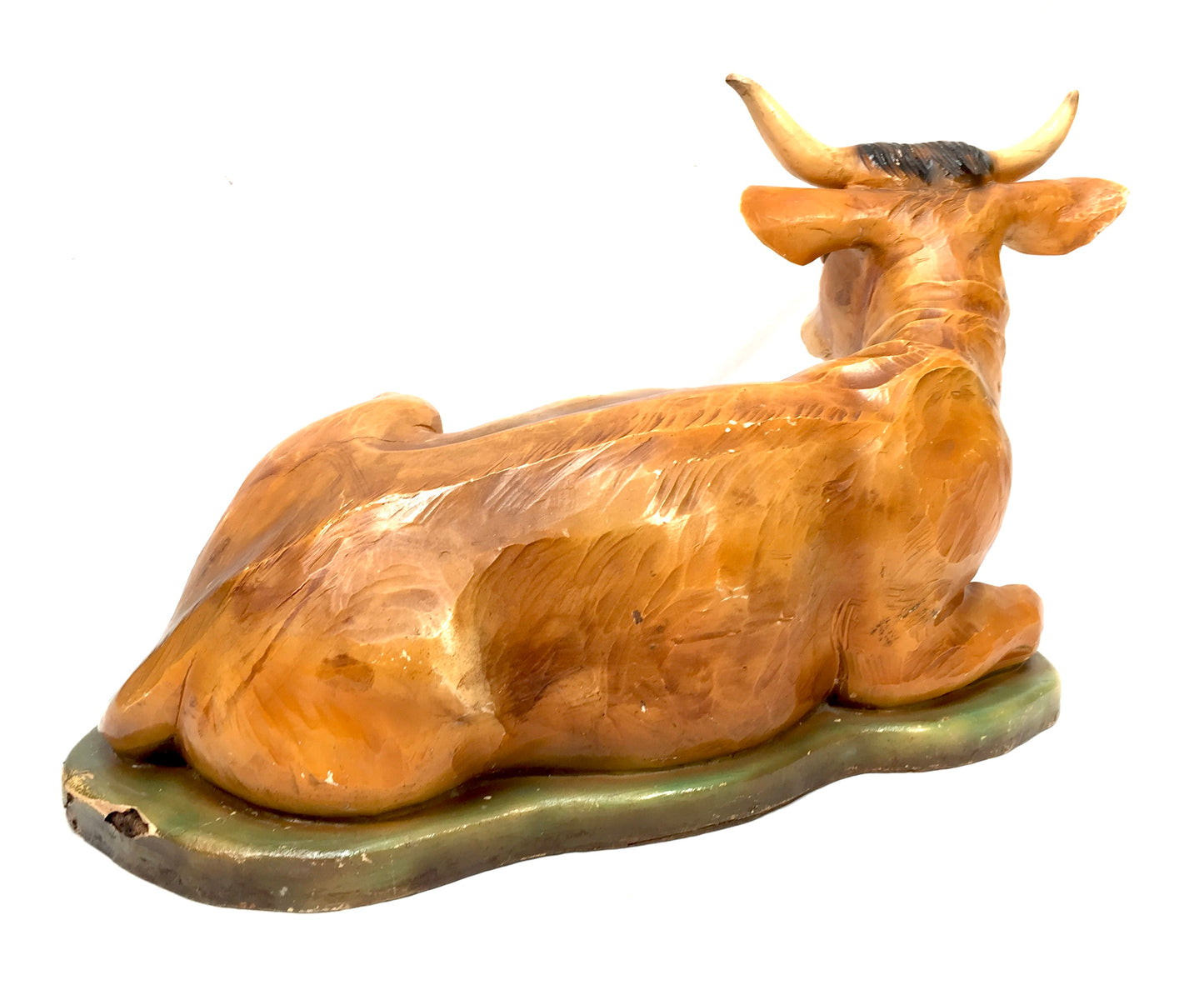 Antique Advertising - Large Fibreglass Butchers Shop Window Cow Mid 20th Century
