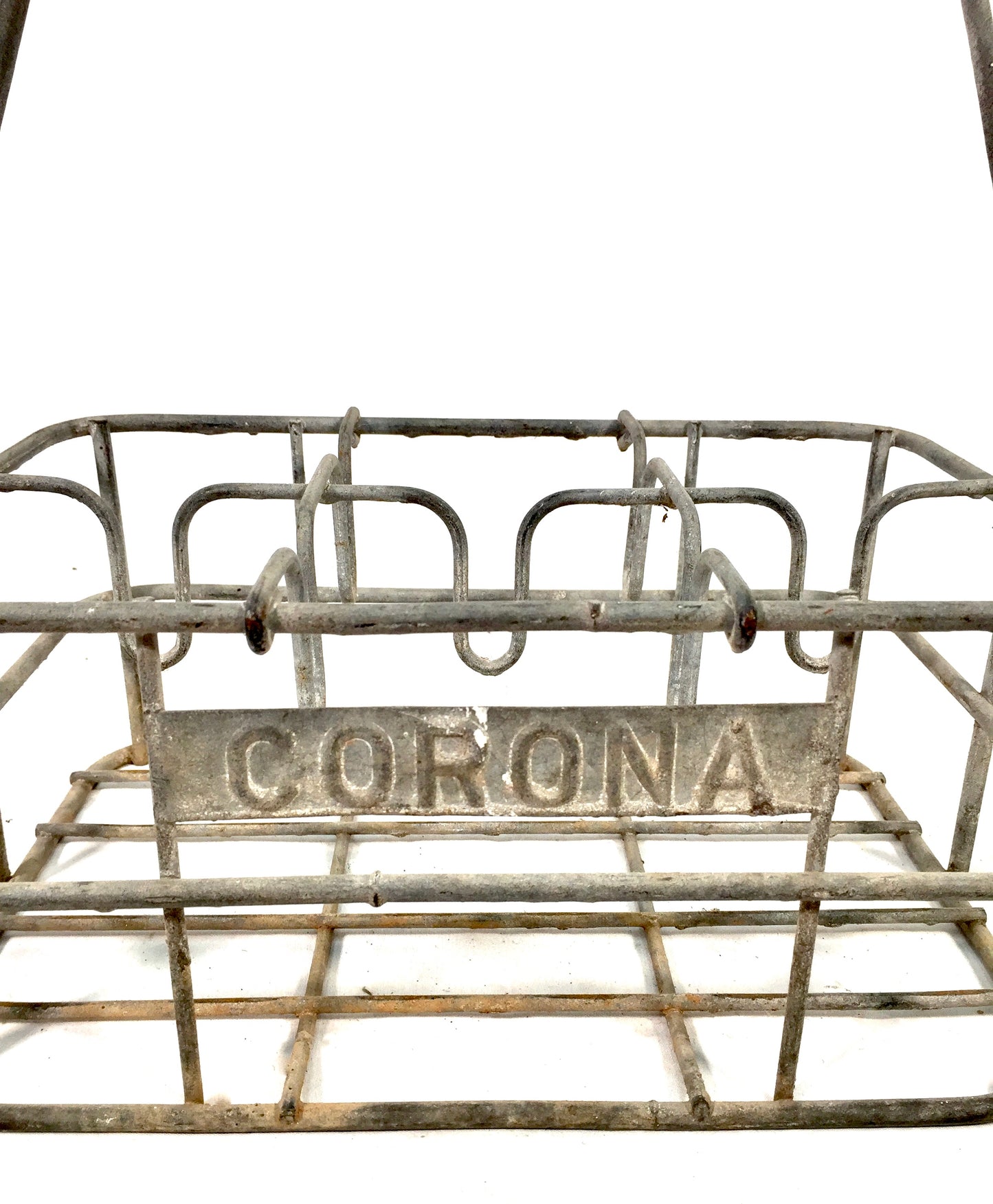 Vintage Advertising - Promotional Glass Milk Bottles in a Wire Basket Carrier