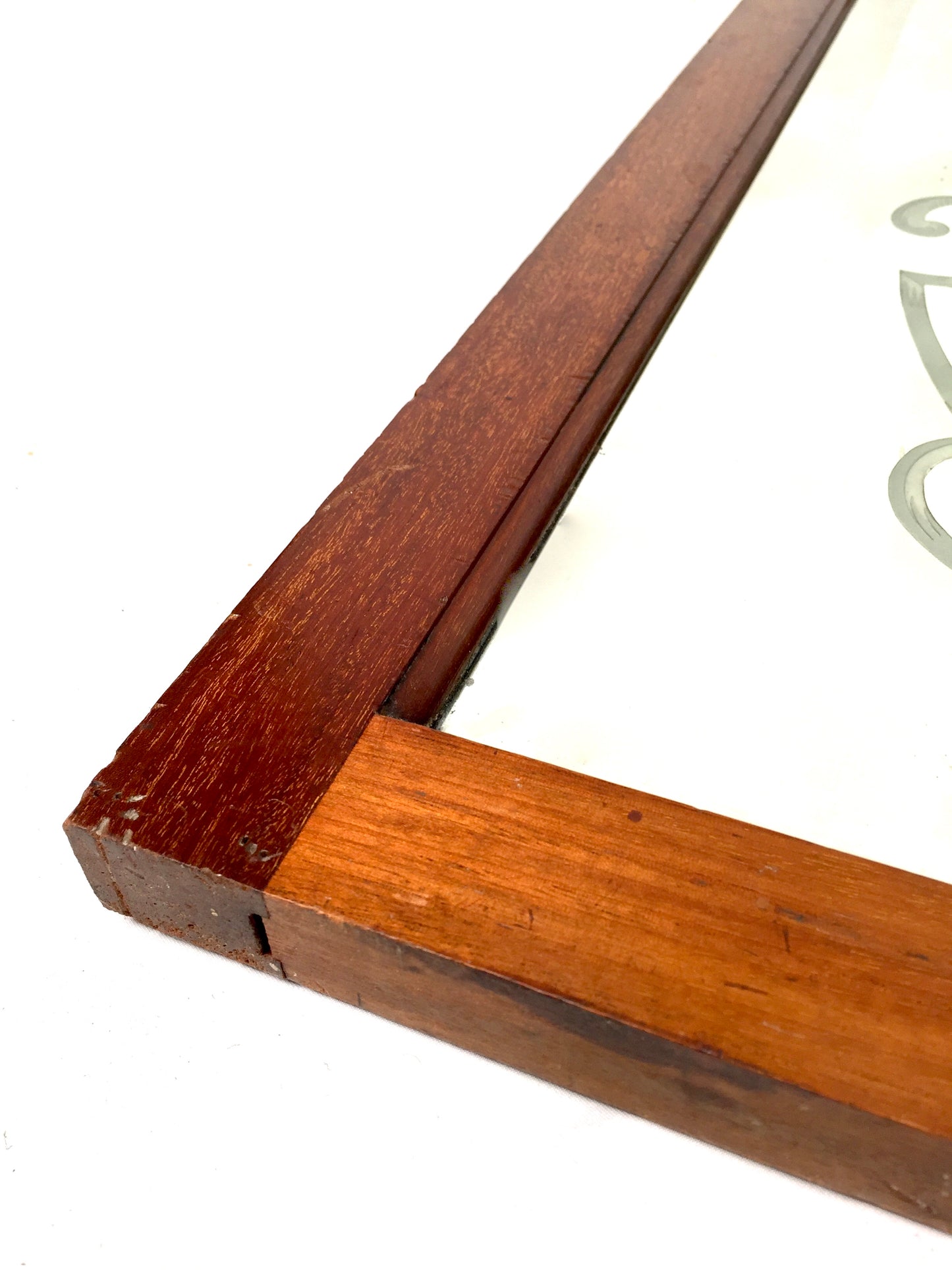 Antique Three Edwardian Mahogany Framed Shop Display Mirrors Tea, Coffee & Sugar
