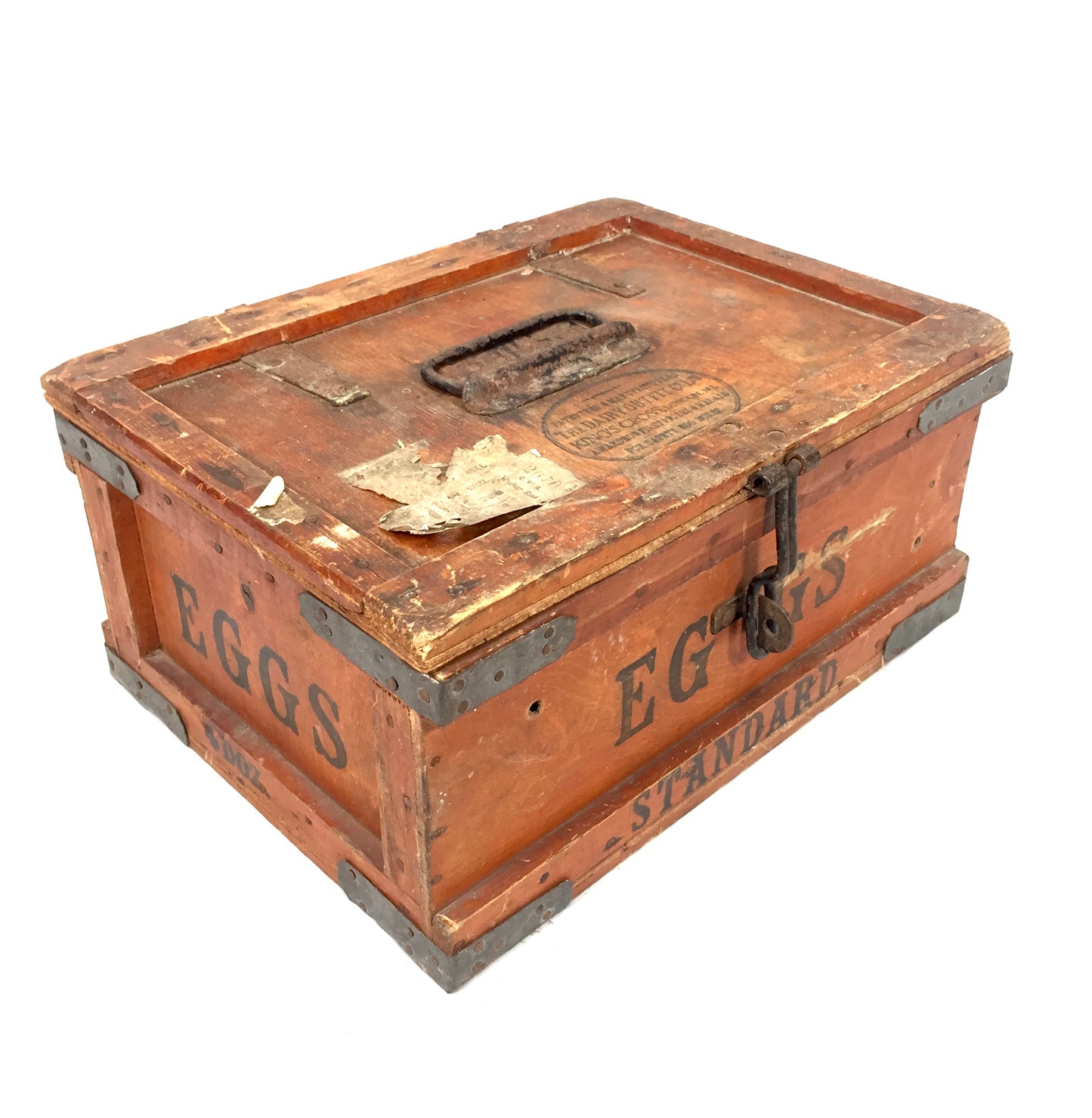 Antique Victorian Pine Travelling Railway Egg Crate The Dairy Outfit & Co London