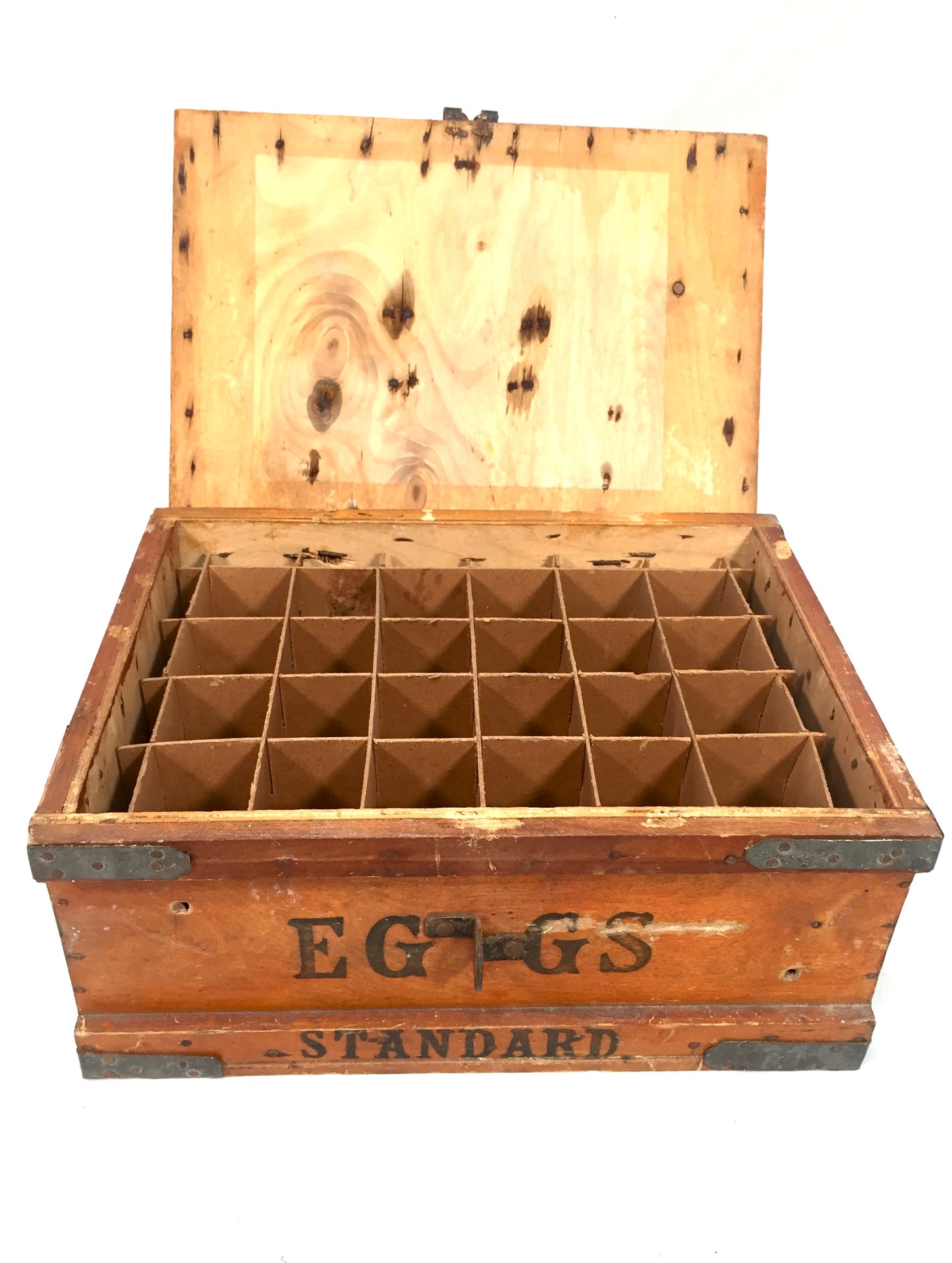 Antique Victorian Pine Travelling Railway Egg Crate The Dairy Outfit & Co London
