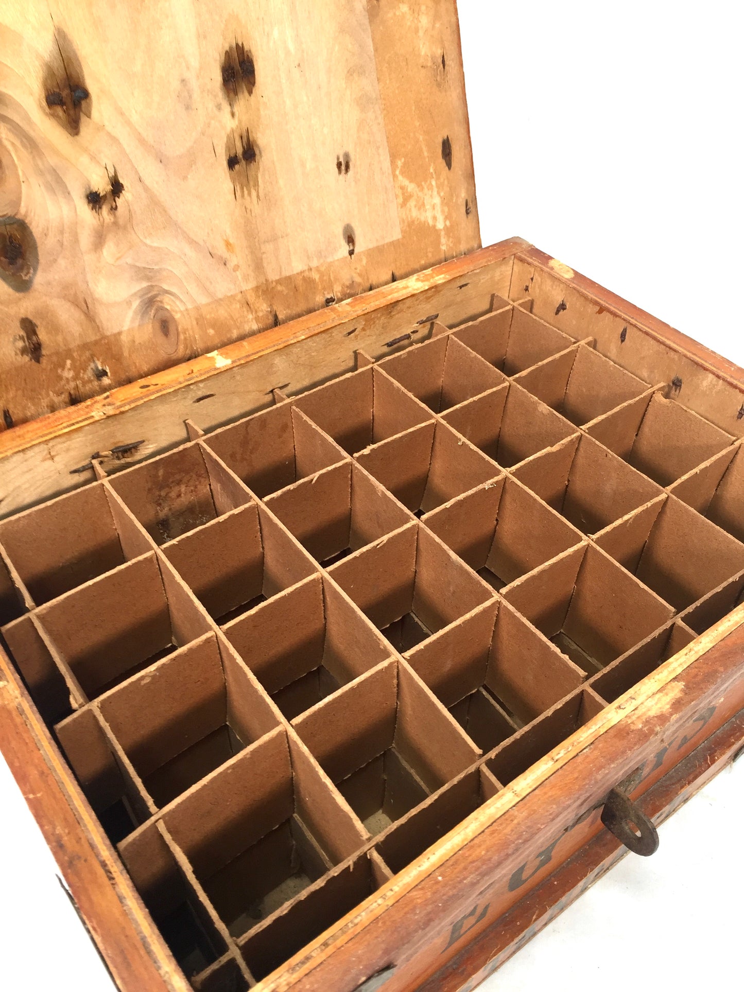 Antique Victorian Pine Travelling Railway Egg Crate The Dairy Outfit & Co London