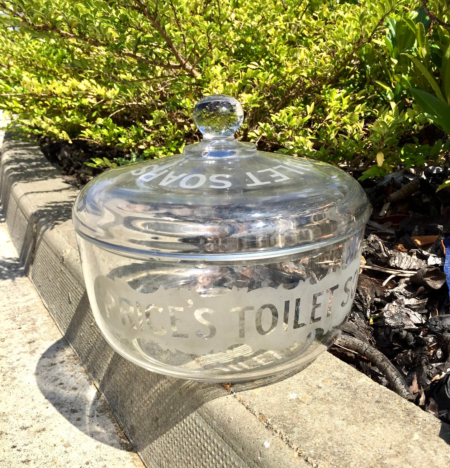 Antique Advertising - Edwardian Shop Display Glass Jar for Price's Toilet Soaps