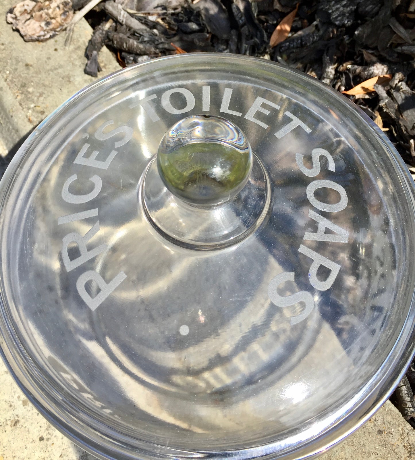 Antique Advertising - Edwardian Shop Display Glass Jar for Price's Toilet Soaps