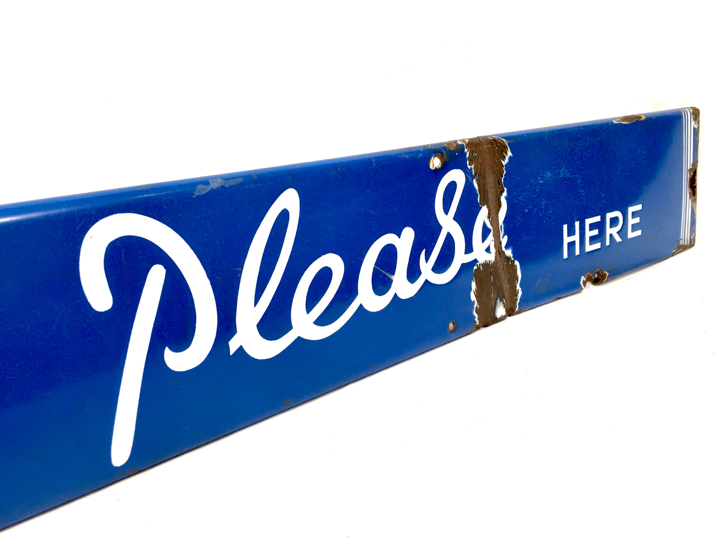 Antique Advertising - 1930s Large Enamel Shop Sign for Players Please Cigarettes