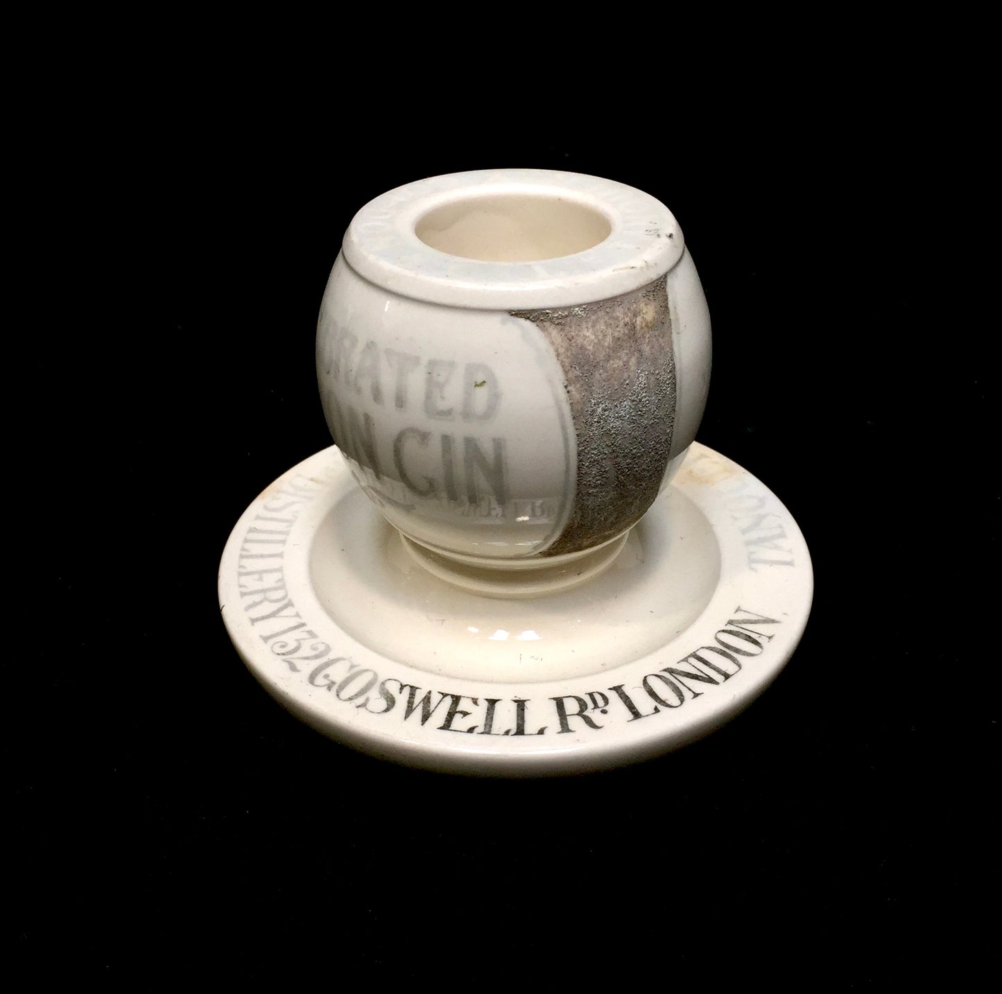 Antique Advertising Tanqueray Gordons Gin of London Match Stick Holder & Striker