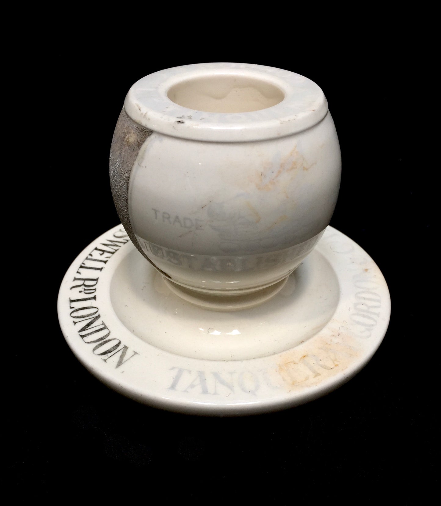 Antique Advertising Tanqueray Gordons Gin of London Match Stick Holder & Striker