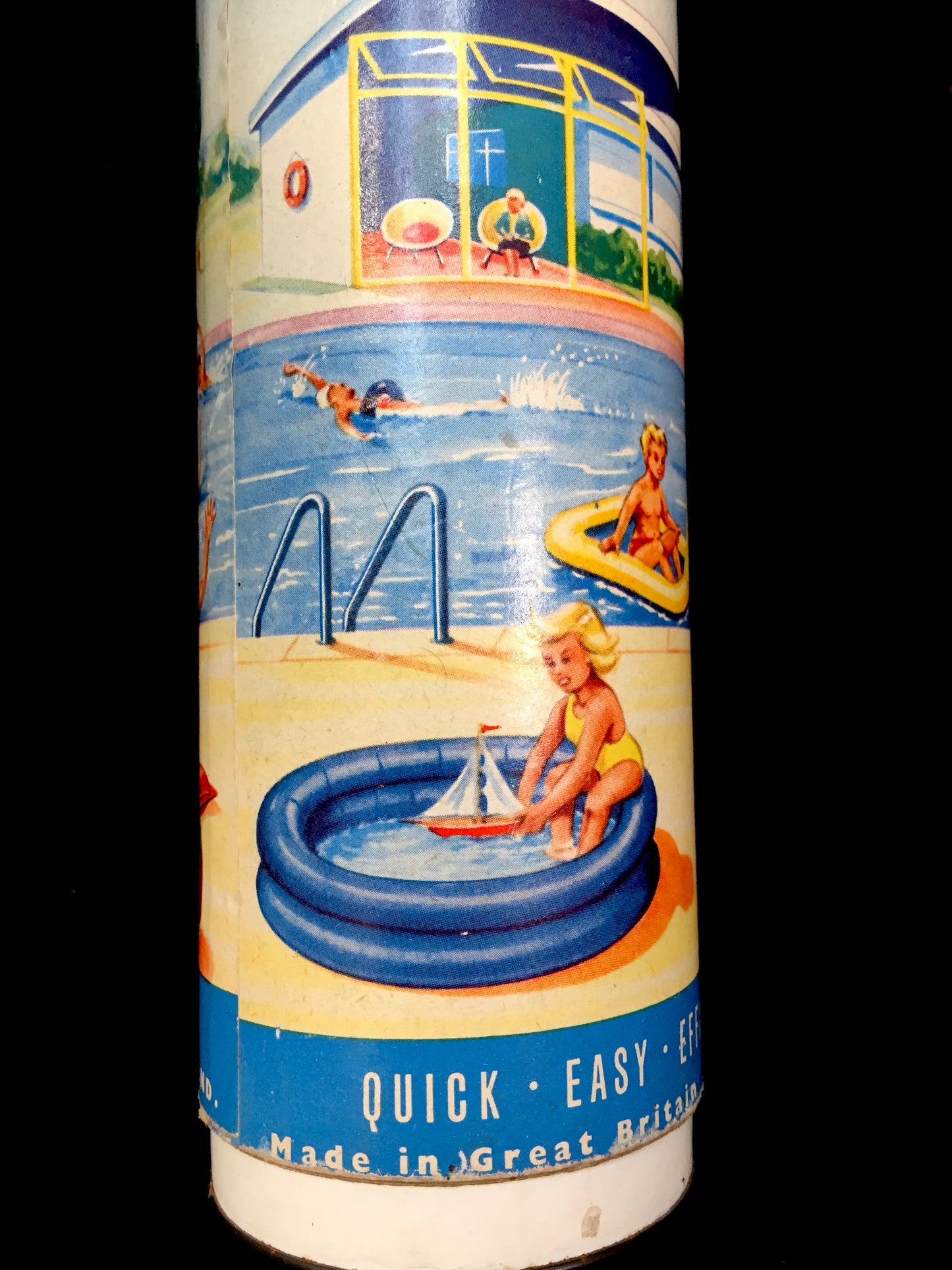 Vintage 1970s Li-Lo Card Board Hand Pump for Beach Inflatables / PaCa Liverpool