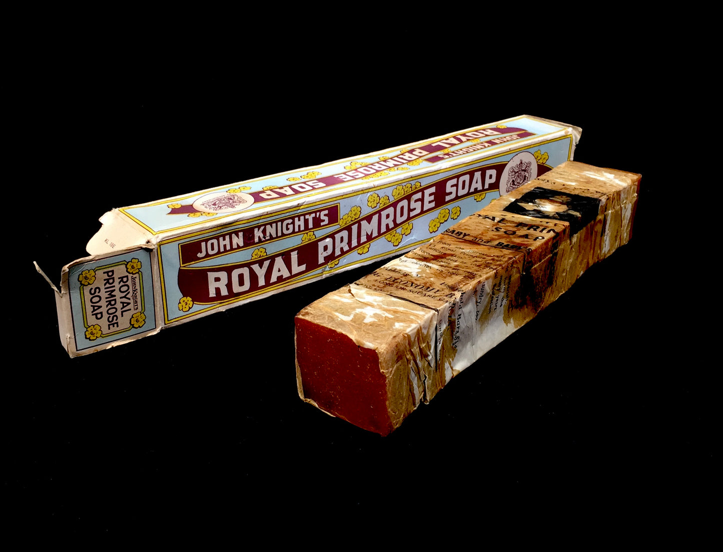 Antique 1930s Bar of John Knight's Royal Primrose Soap in the Original Box