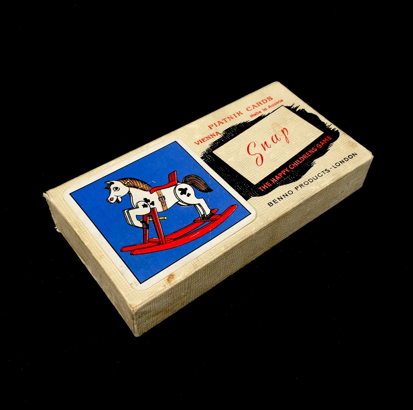 Vintage 1950s Snap Playing Cards Game by Benno Products of London Complete Boxed