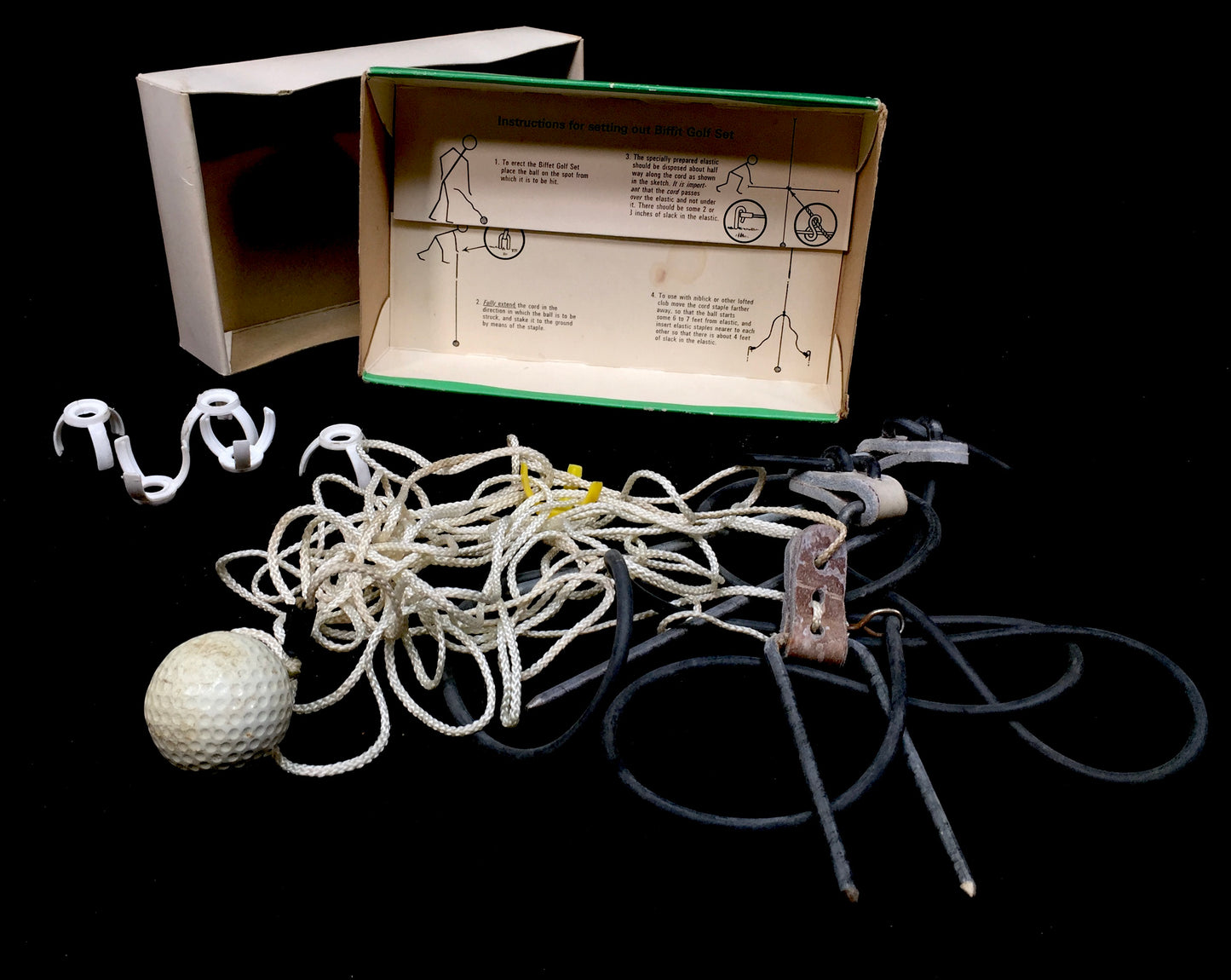 Vintage 1980s BIFFIT Golf Set Training Aid Game in Box
