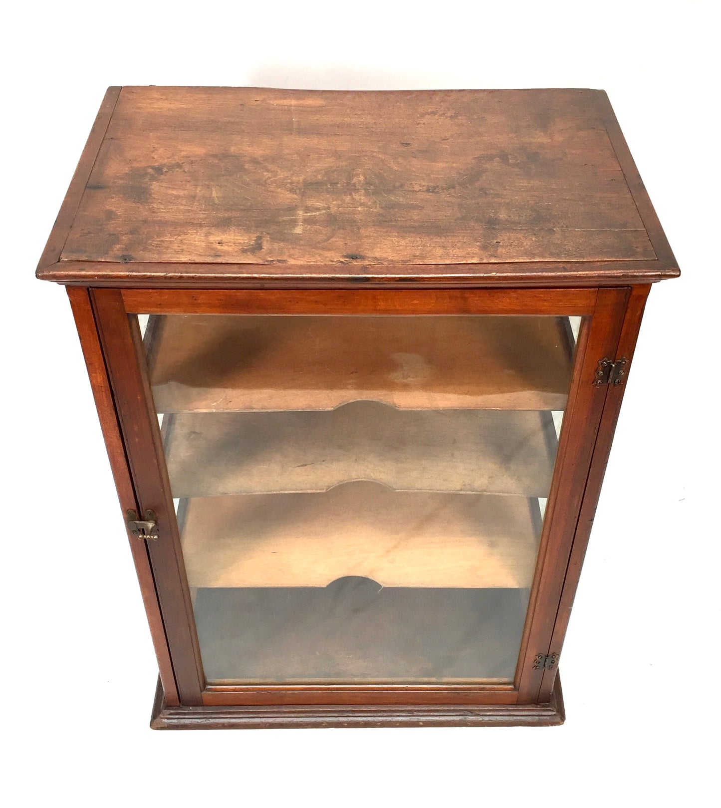 Antique Wooden & Glass Shop Counter Display Cabinet / Collectors Unit c.1930