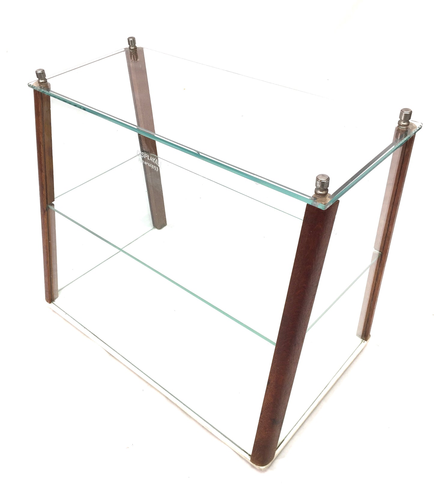 Antique Wooden & Glass Fronted Bakery Shop Display Cabinet by Displayall c.1950