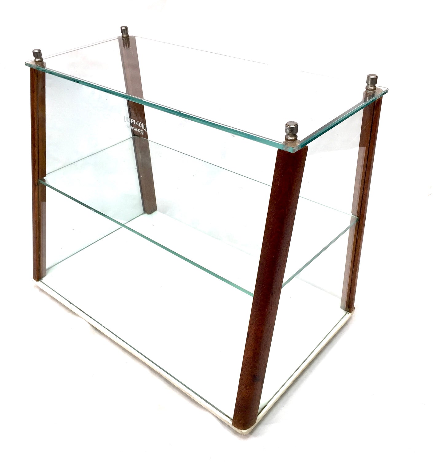 Antique Wooden & Glass Fronted Bakery Shop Display Cabinet by Displayall c.1950