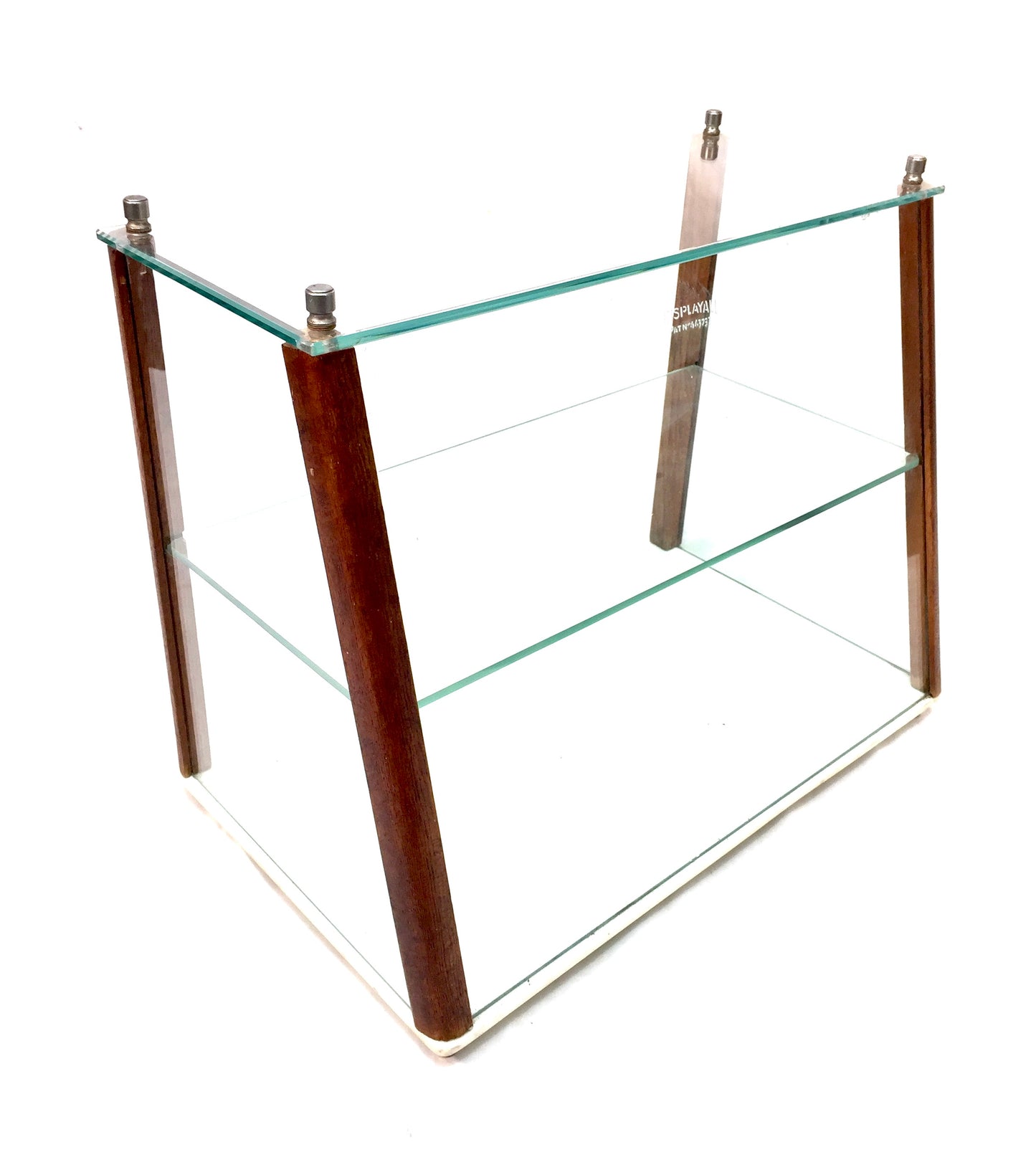 Antique Wooden & Glass Fronted Bakery Shop Display Cabinet by Displayall c.1950