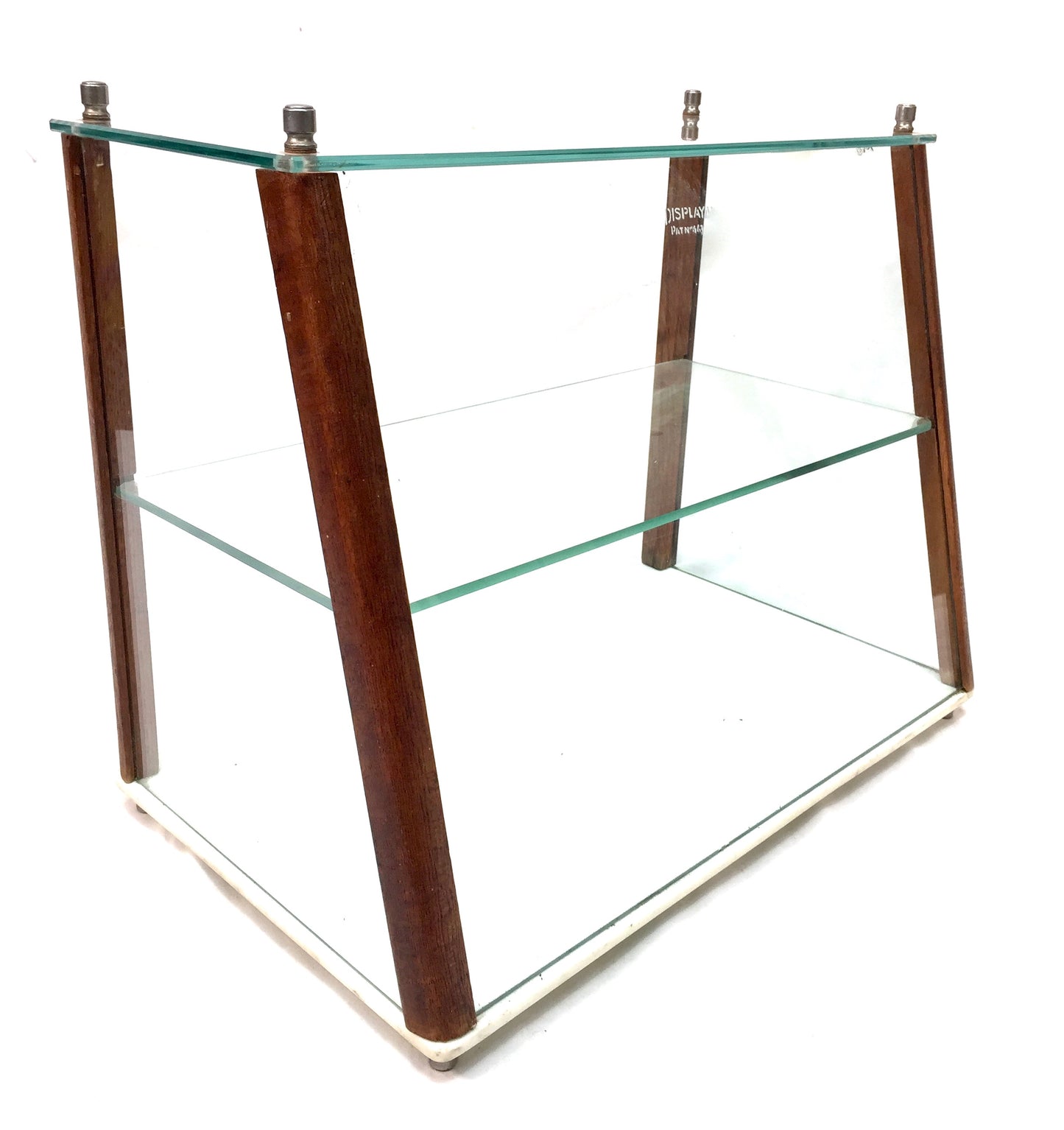 Antique Wooden & Glass Fronted Bakery Shop Display Cabinet by Displayall c.1950