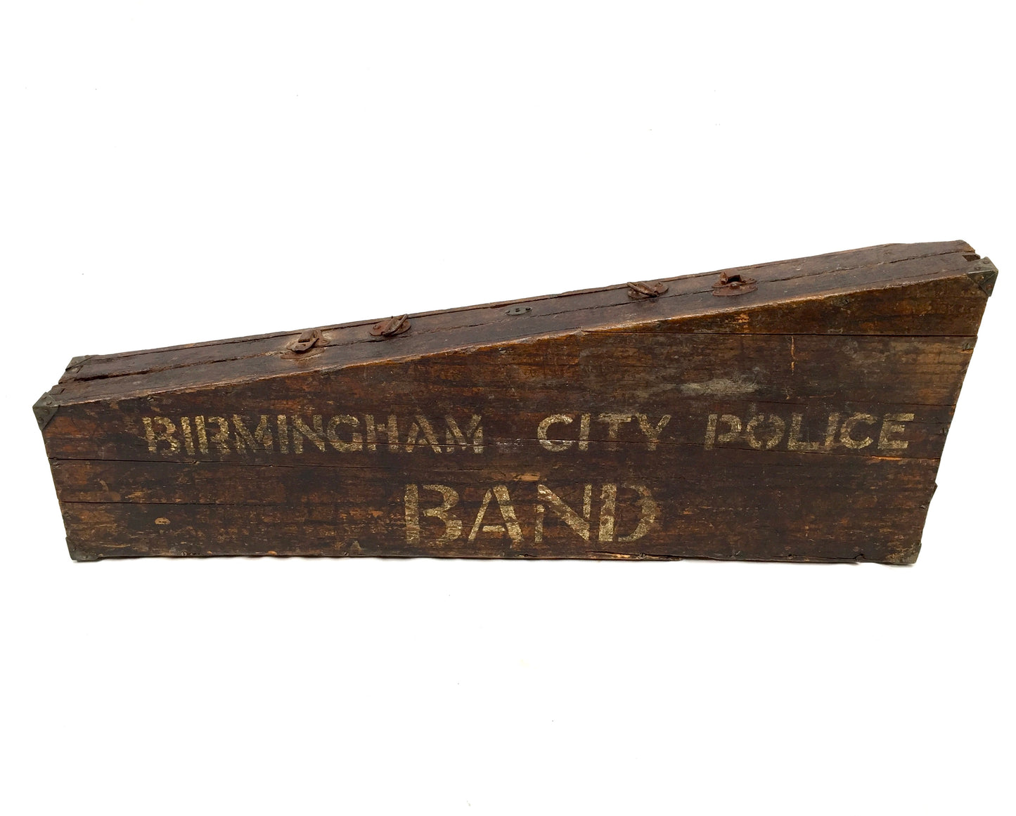 Antique Wooden Violin Case for the Birmingham City Brass Police Band c.1930