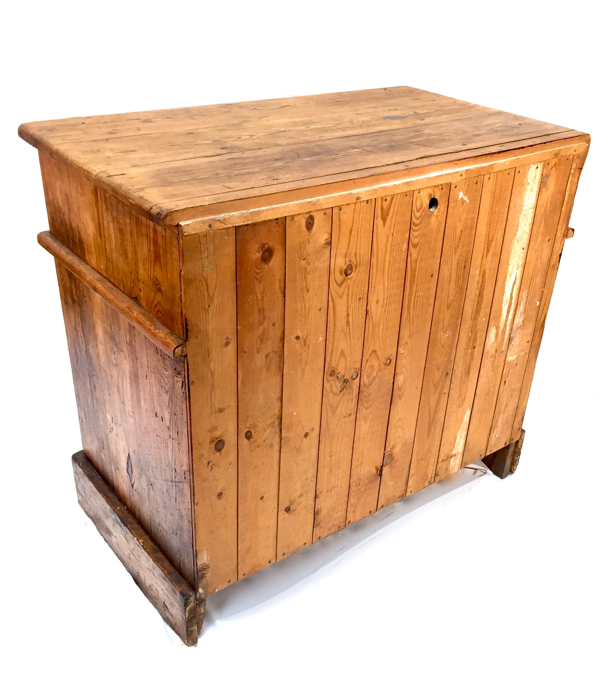 Antique French Rustic Pine Wooden Storage Cupboard / Sideboard Unit c.1930 Shelf