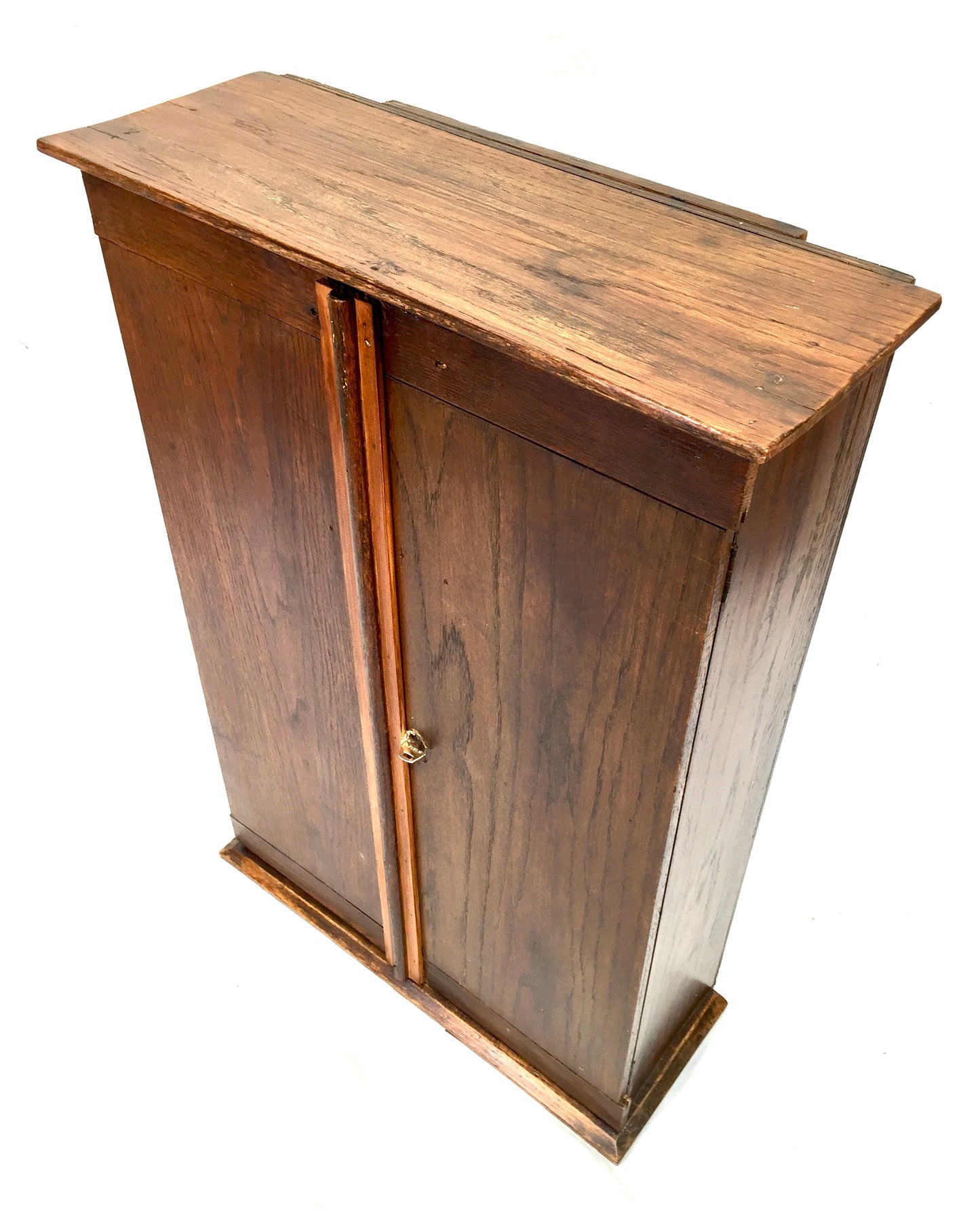 Antique Wooden Large Tool Cabinet / Toolbox by John Shaw and Sons c.1930