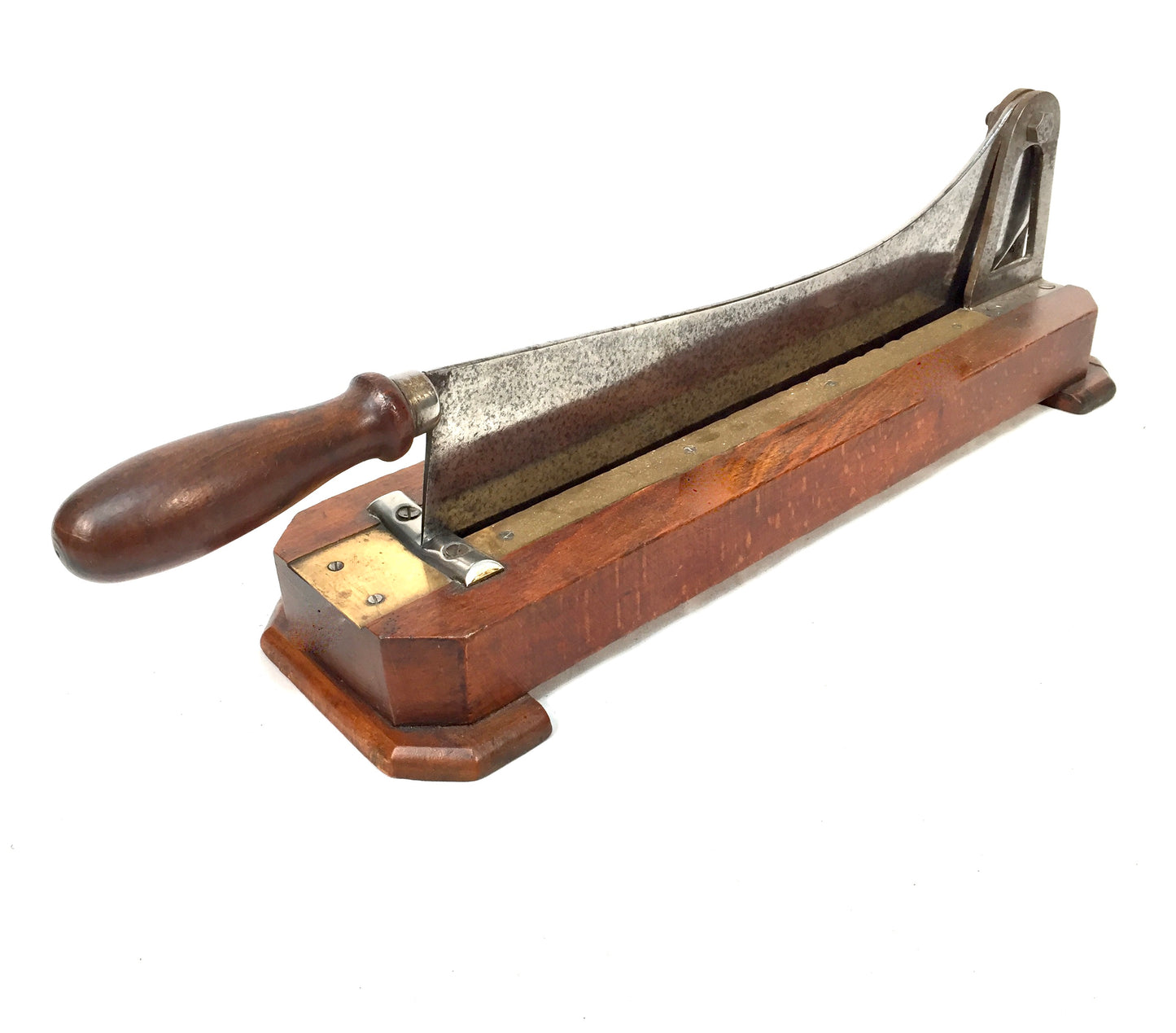 Antique Kitchenalia - Wooden Tabletop Baguette / Bread Loaf Slicer Cutter c.1940