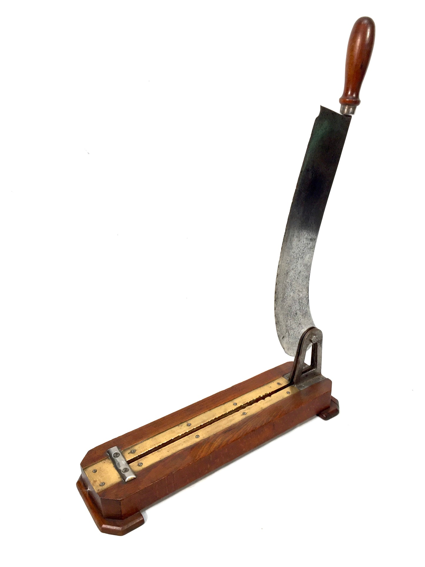 Antique Kitchenalia - Wooden Tabletop Baguette / Bread Loaf Slicer Cutter c.1940