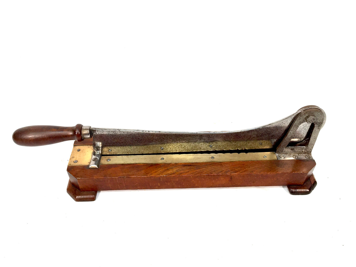 Antique Kitchenalia - Wooden Tabletop Baguette / Bread Loaf Slicer Cutter c.1940