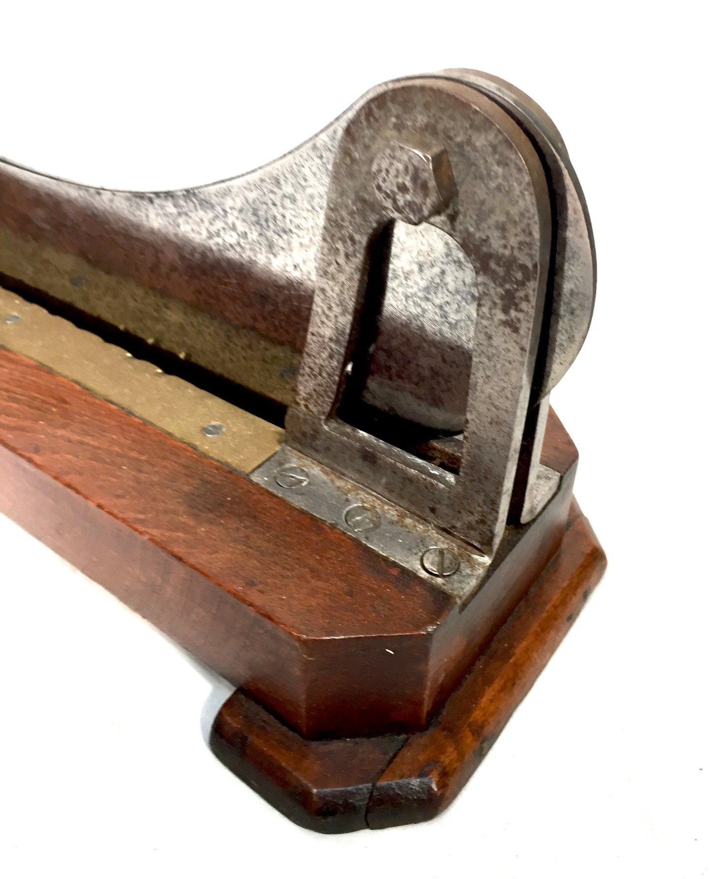 Antique Kitchenalia - Wooden Tabletop Baguette / Bread Loaf Slicer Cutter c.1940